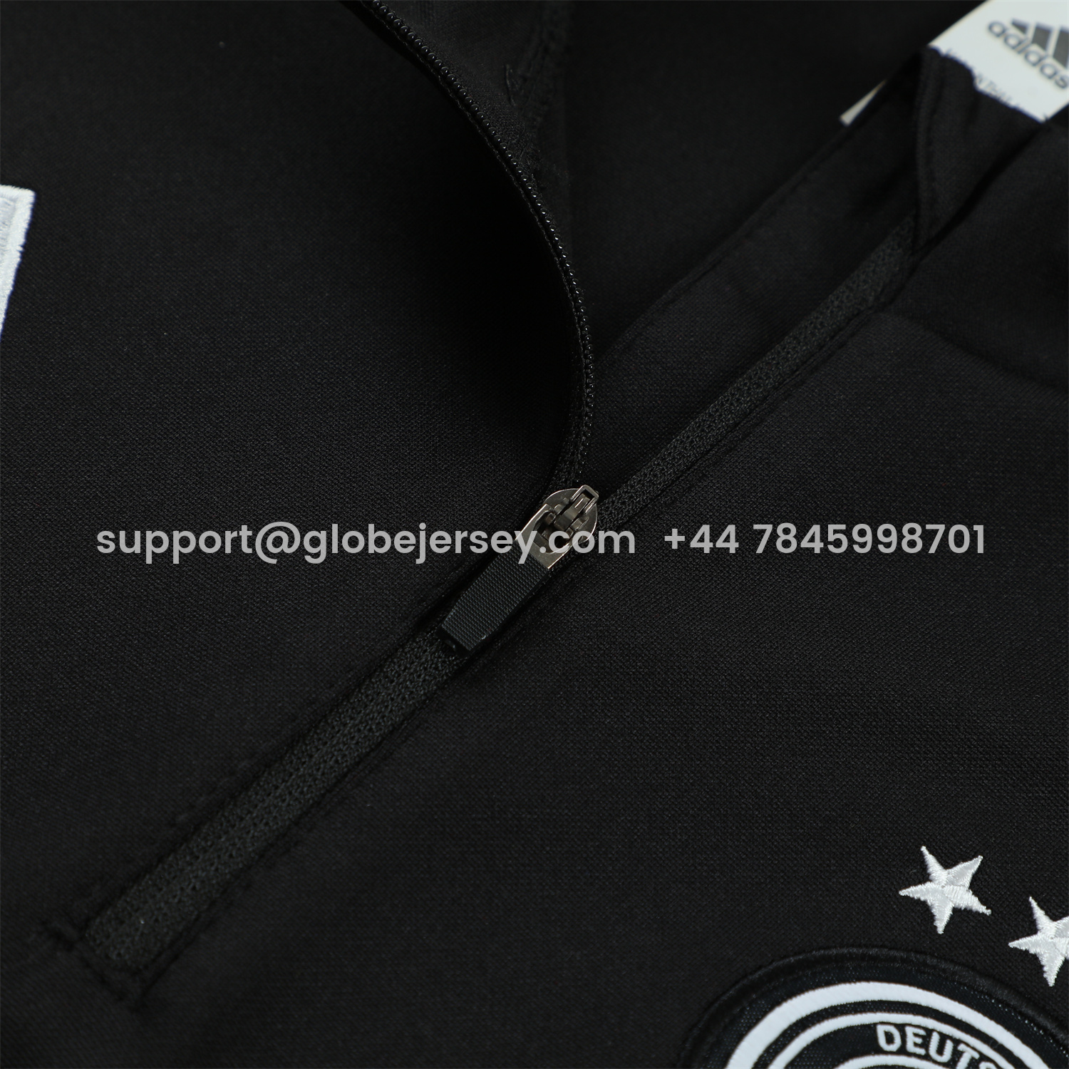 GlobeJersey-Germany 2026 Long Sleeve Training Set - Black Top & Pants