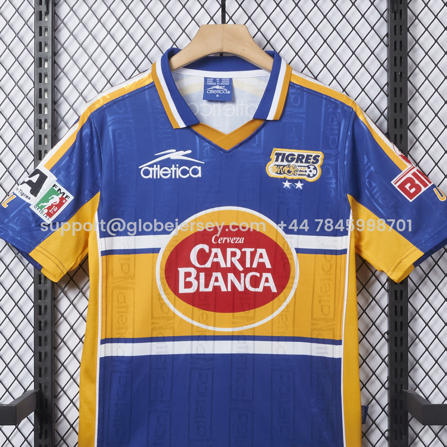 GlobeJersey-Retro Tigres UANL 1999-00 Away Jersey
