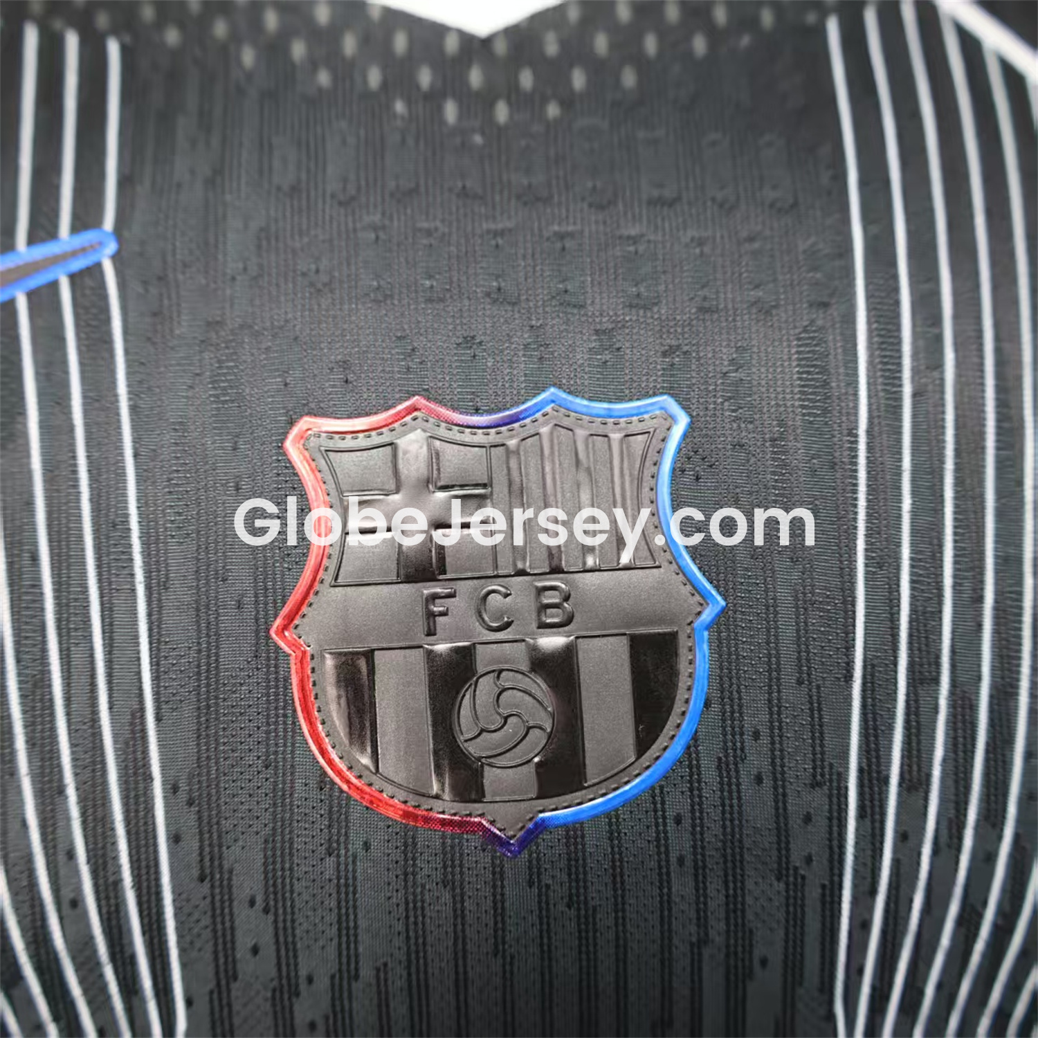 GlobeJersey-Barcelona 25-26 Black Big LOGO Special Jersey - Player Version