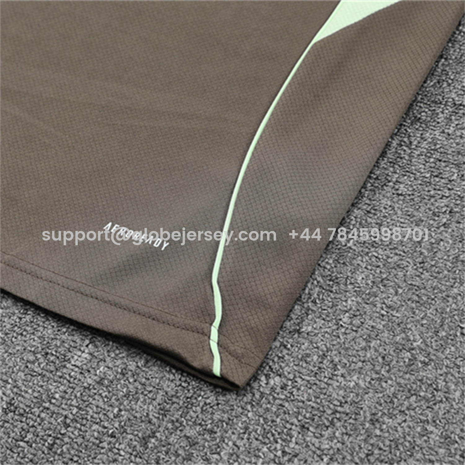 GlobeJersey-Real Madrid 25-26 Short-Sleeve Training Set - Dark Khaki Top and Shorts