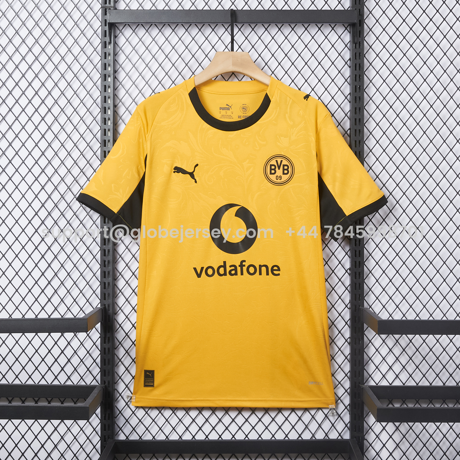 GlobeJersey-Dortmund 25-26 Yellow Cup Jersey With Sponsors - Fans Version