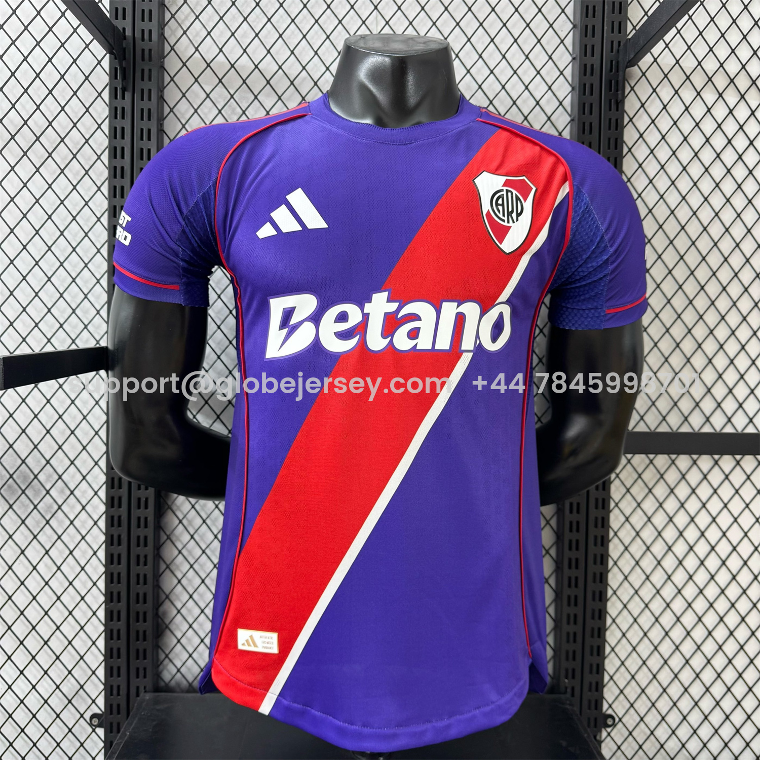 GlobeJersey-River Plate 25-26 Purple Third Jersey - Player Version