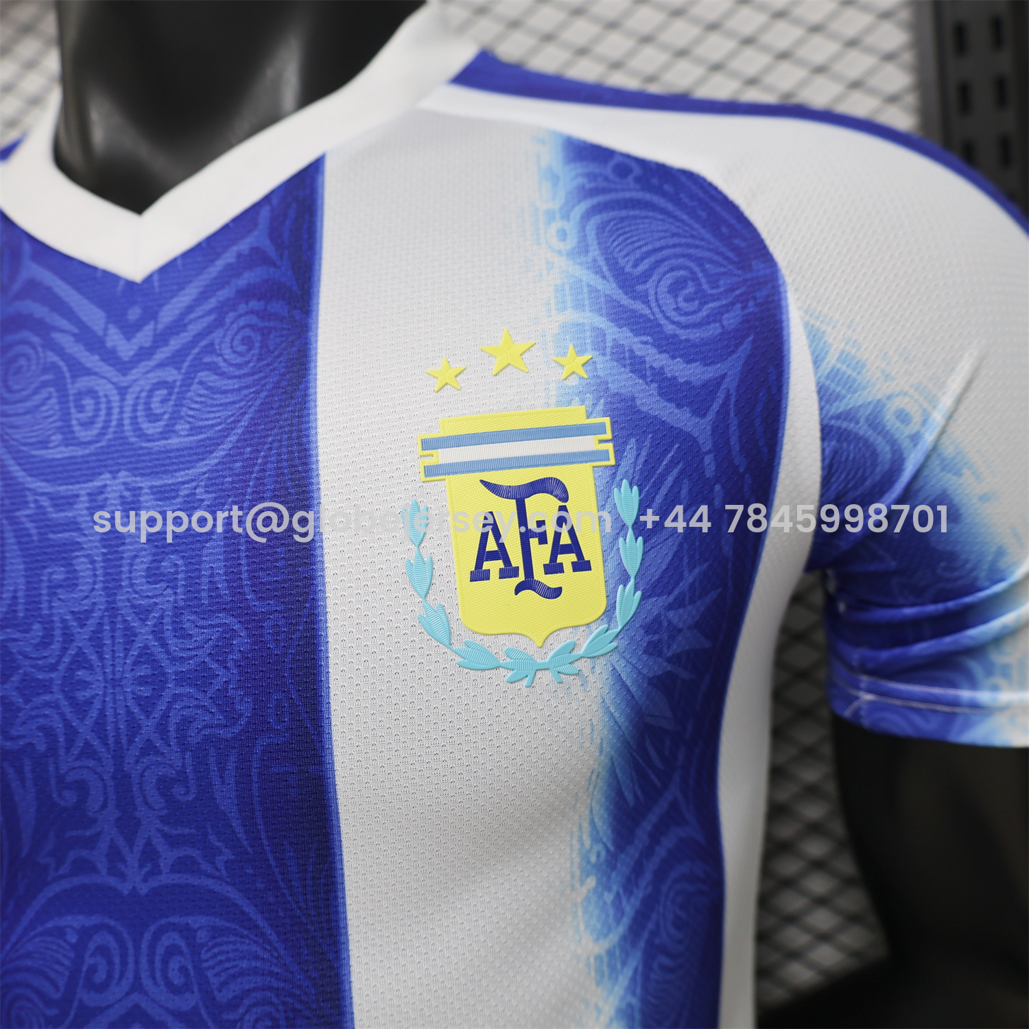 GlobeJersey-Argentina 2026 Deep Blue And White Stripes Special Jersey - Player Version