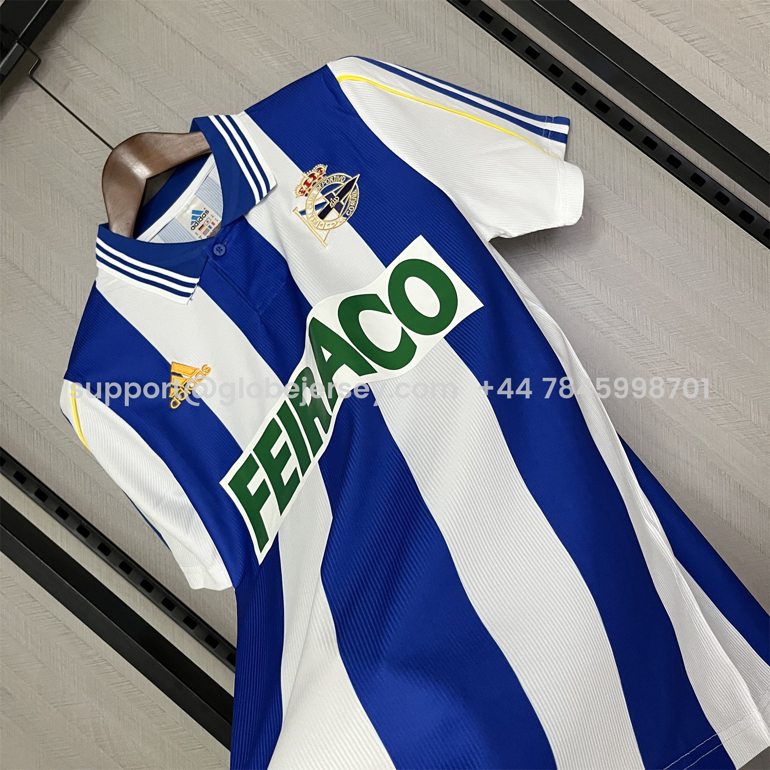 GlobeJersey-Retro Deportivo de La Coruña 1999-00 Home Jersey