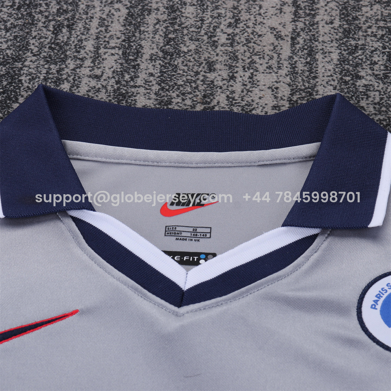 GlobeJersey-Retro Paris Saint-Germain PSG 2000-01 Away Kids Kit