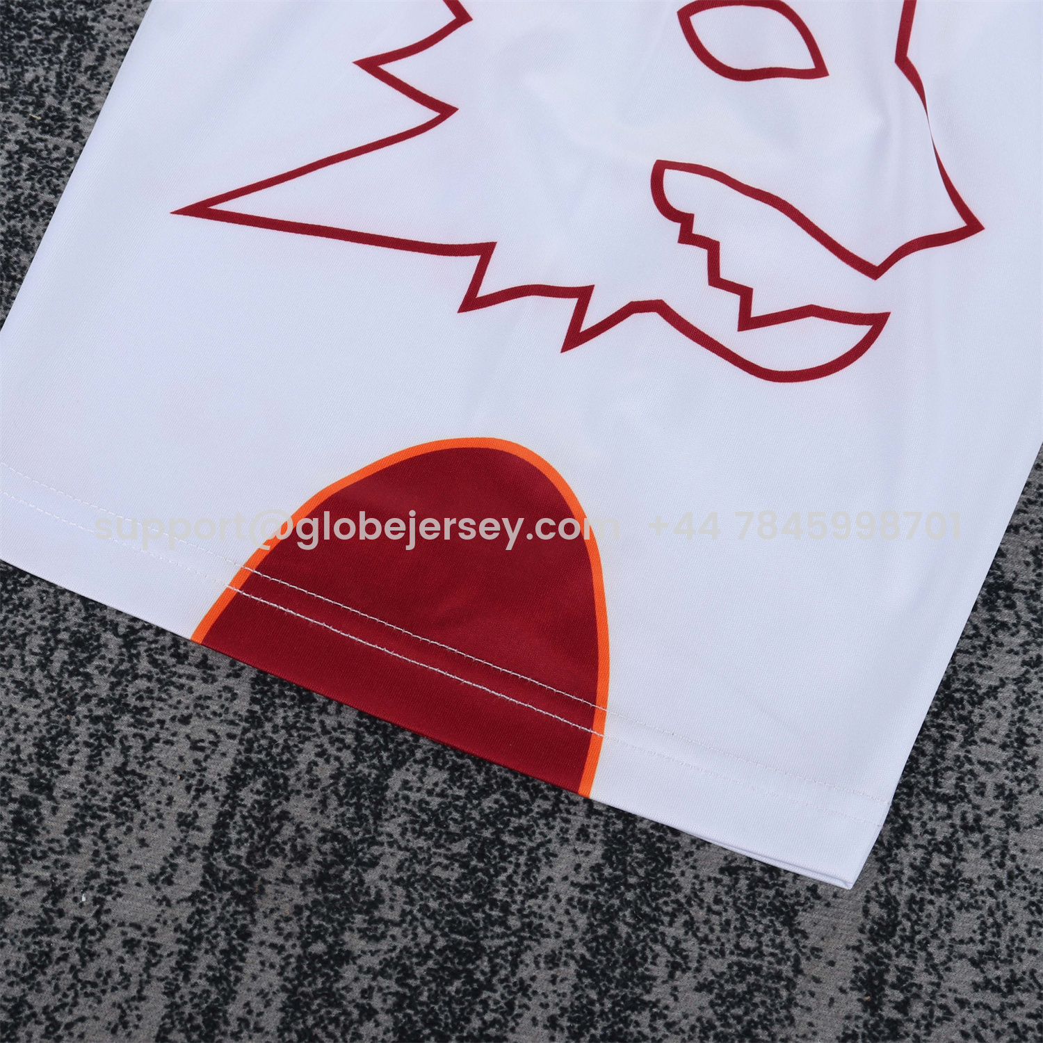 GlobeJersey-Retro Roma 1999-00 Home Kids Kit