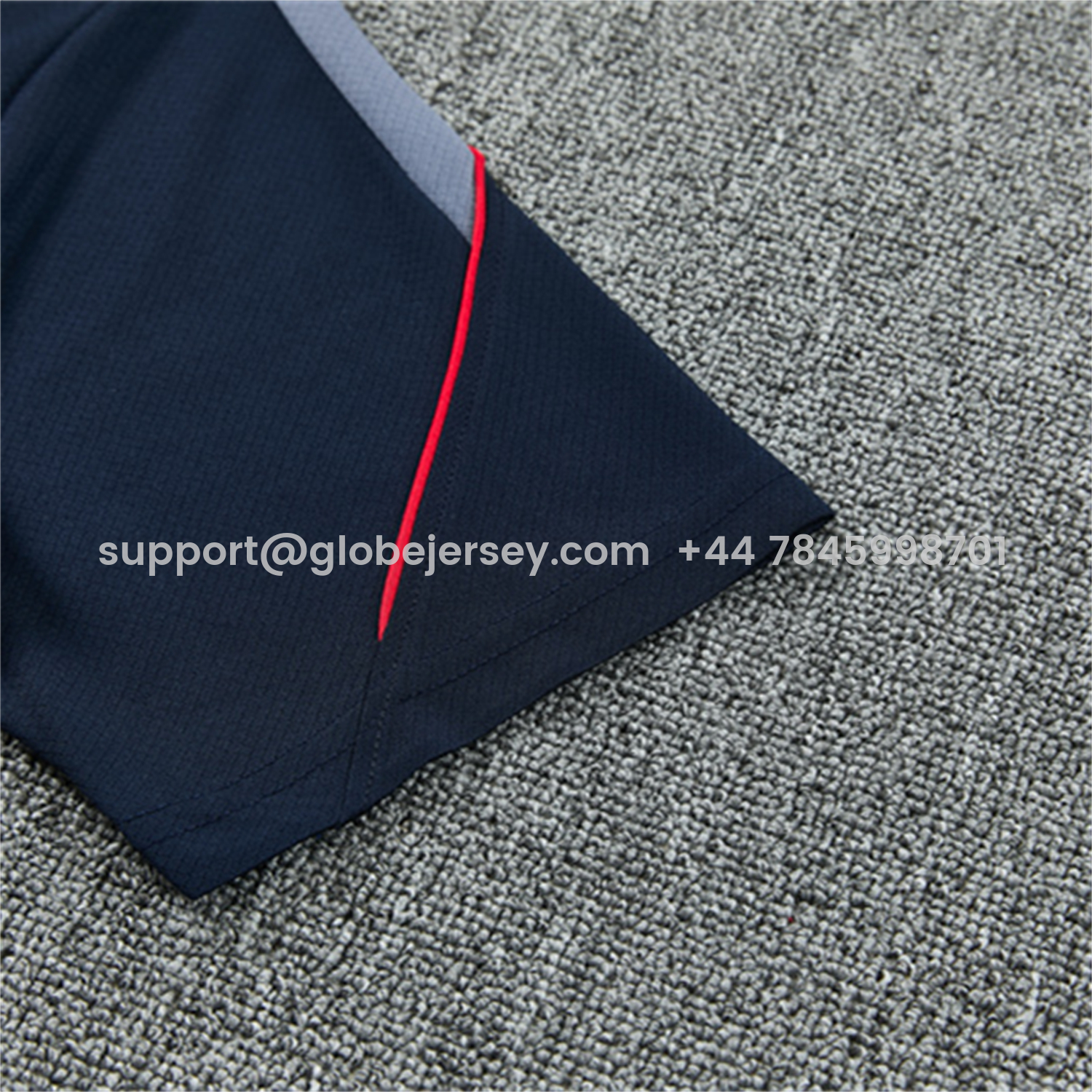 GlobeJersey-England 2026 Short-Sleeve Training Set - Dark Blue Top & Dark Blue Pants