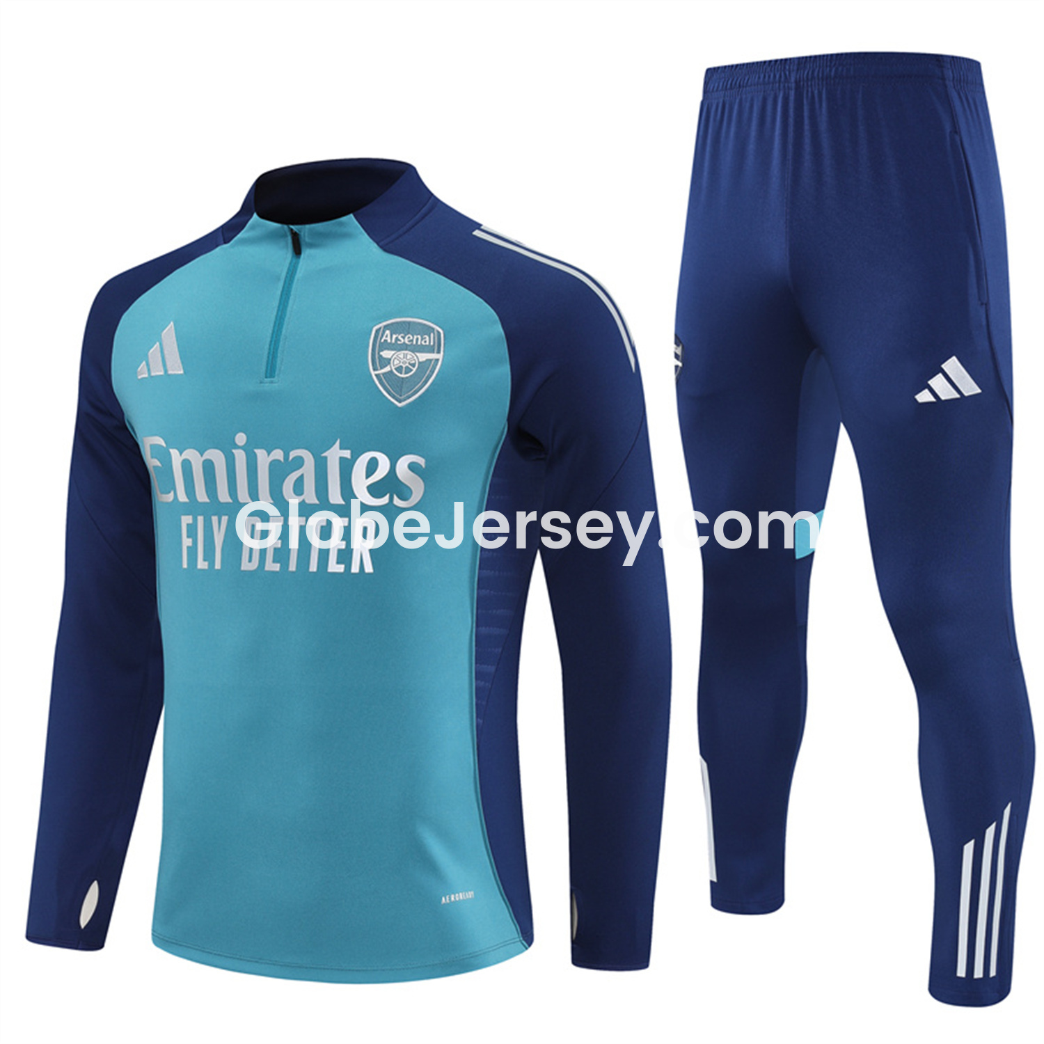 GlobeJersey-Arsenal 25-26 Long Sleeves Training Set - Green Top & Green Pants