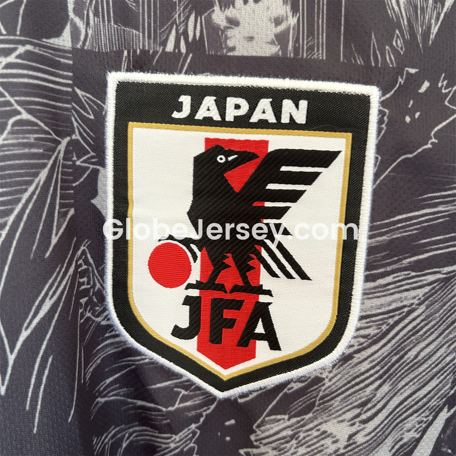 GlobeJersey-Japan 25-26 White Stroke Wukong Black Jersey - Fans Version