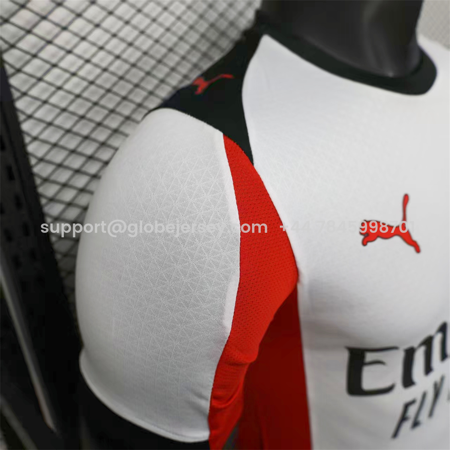 GlobeJersey-AC Milan 25-26 Away White Jersey - Player Version