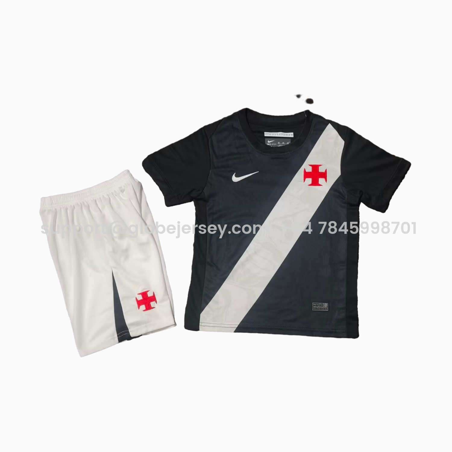 GlobeJersey-Vasco da Gama 26-27 Home Unsponsored Kids Kit