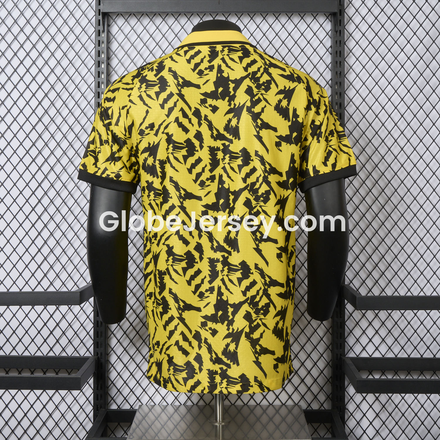 GlobeJersey-Dortmund 25-26 Black Disordered Texture Yellow Special Jersey - Player Version