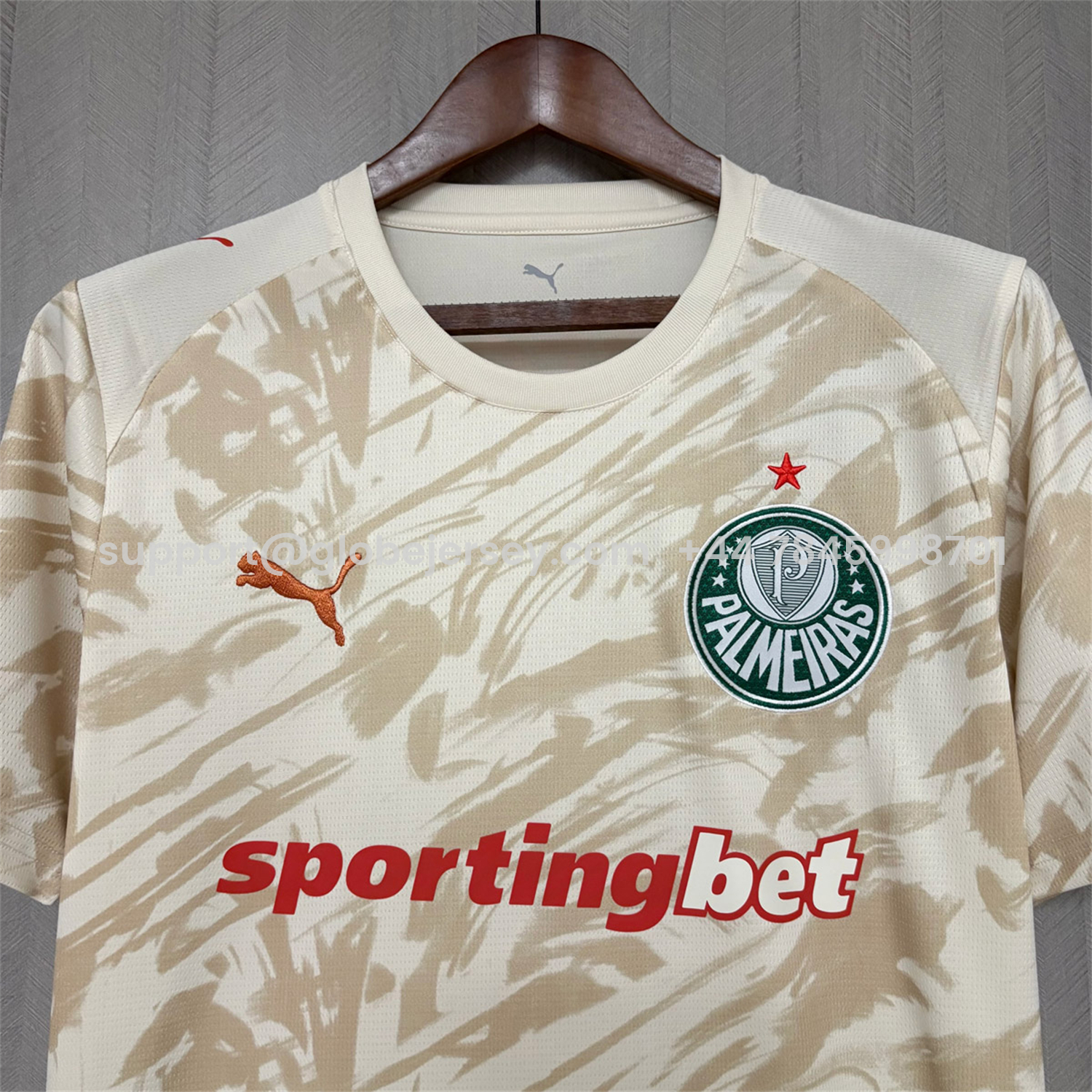 GlobeJersey-Palmeiras 26-27 Off-White Goalkeeper Jersey - Fans Version