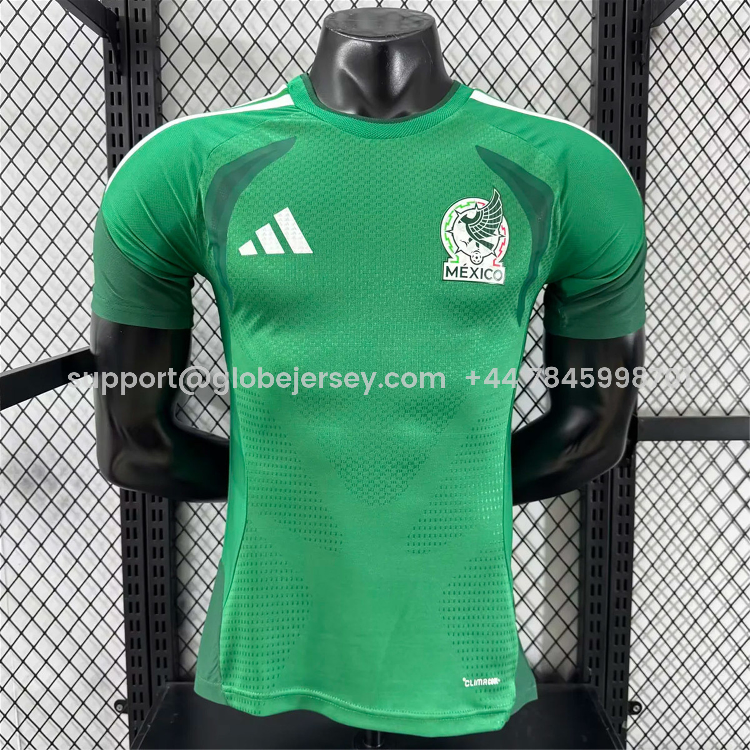 GlobeJersey-Mexico 2026 Green Pre-Match Training Jersey - Player Version