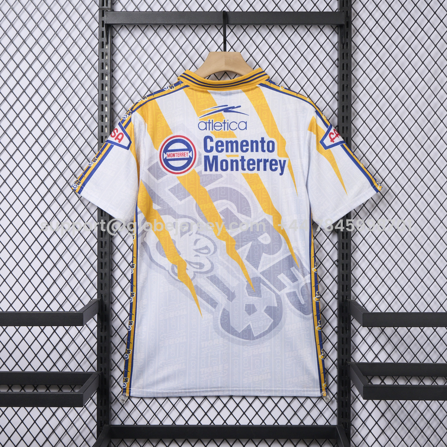 GlobeJersey-Retro Tigres UANL 1997-98 Away White Jersey