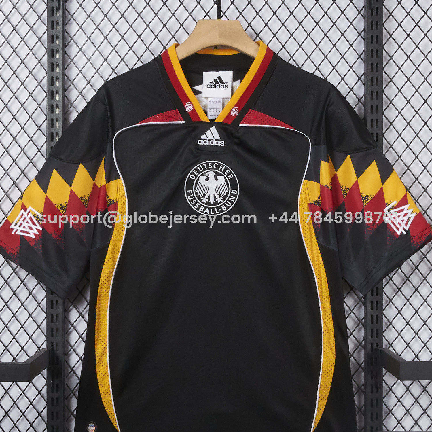 GlobeJersey-Germany 2026 Retro Style Black Jersey - Fans Version