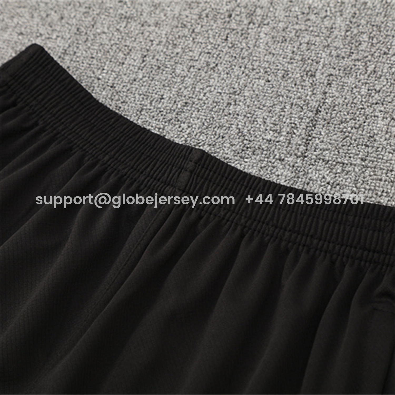 GlobeJersey-Paris Saint-Germain PSG 25-26 Kids Short-Sleeve Training Set - White Edge Black Top & Black Shorts