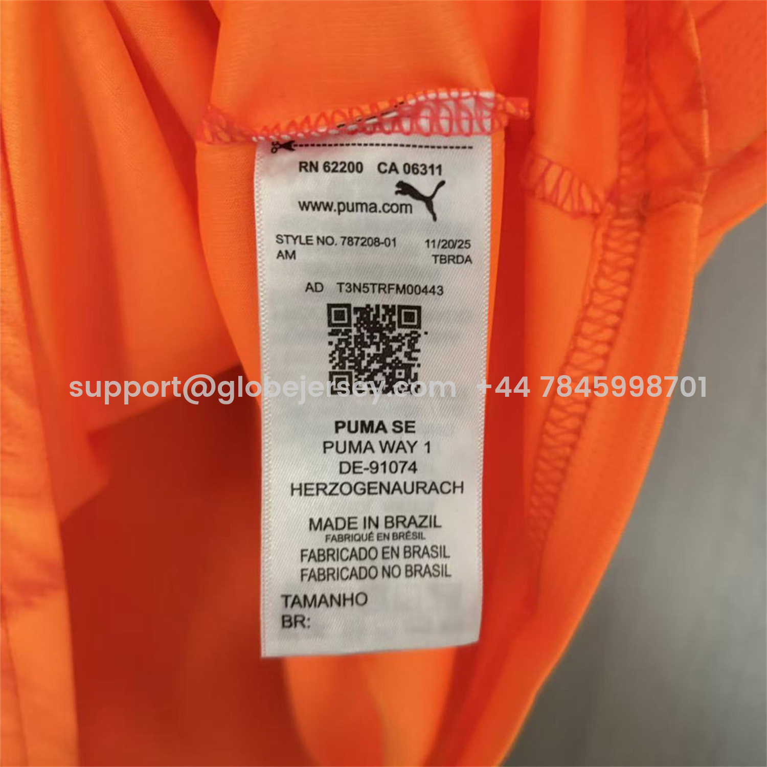 GlobeJersey-Bahia 26-27 Orange Goalkeeper Jersey - Fans Version