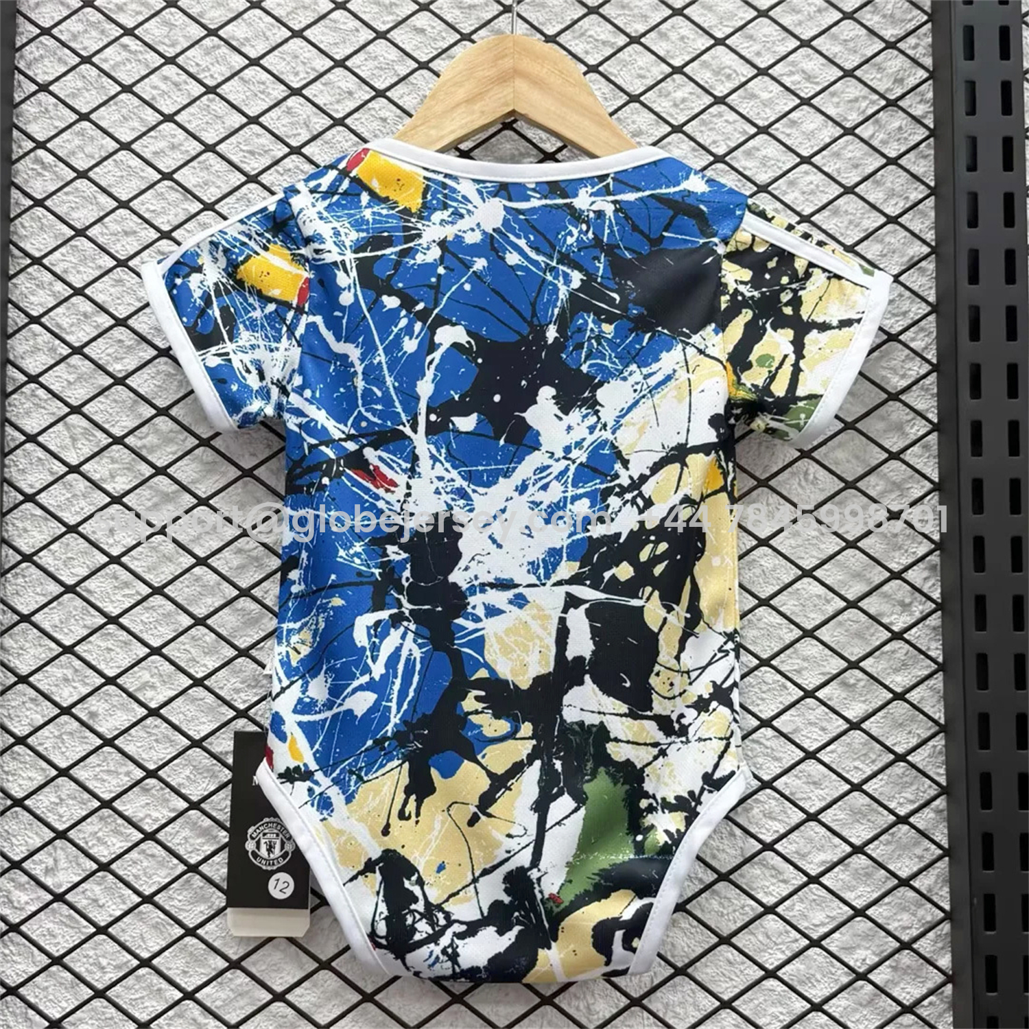 GlobeJersey-Arsenal 25-26 Stone Roses Special Baby Crawling Suit