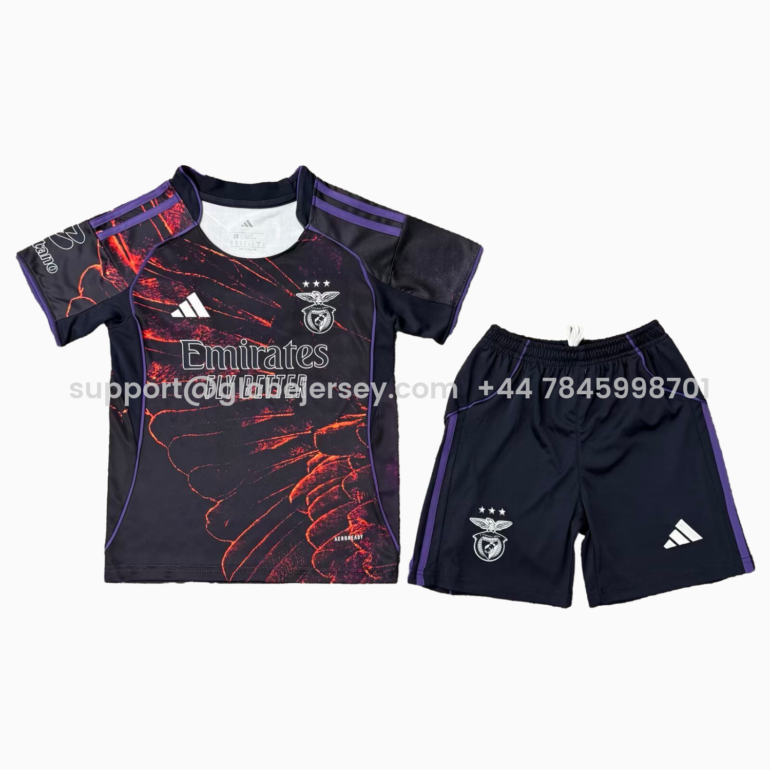 GlobeJersey-Benfica 25-26 Fourth Kids Kit