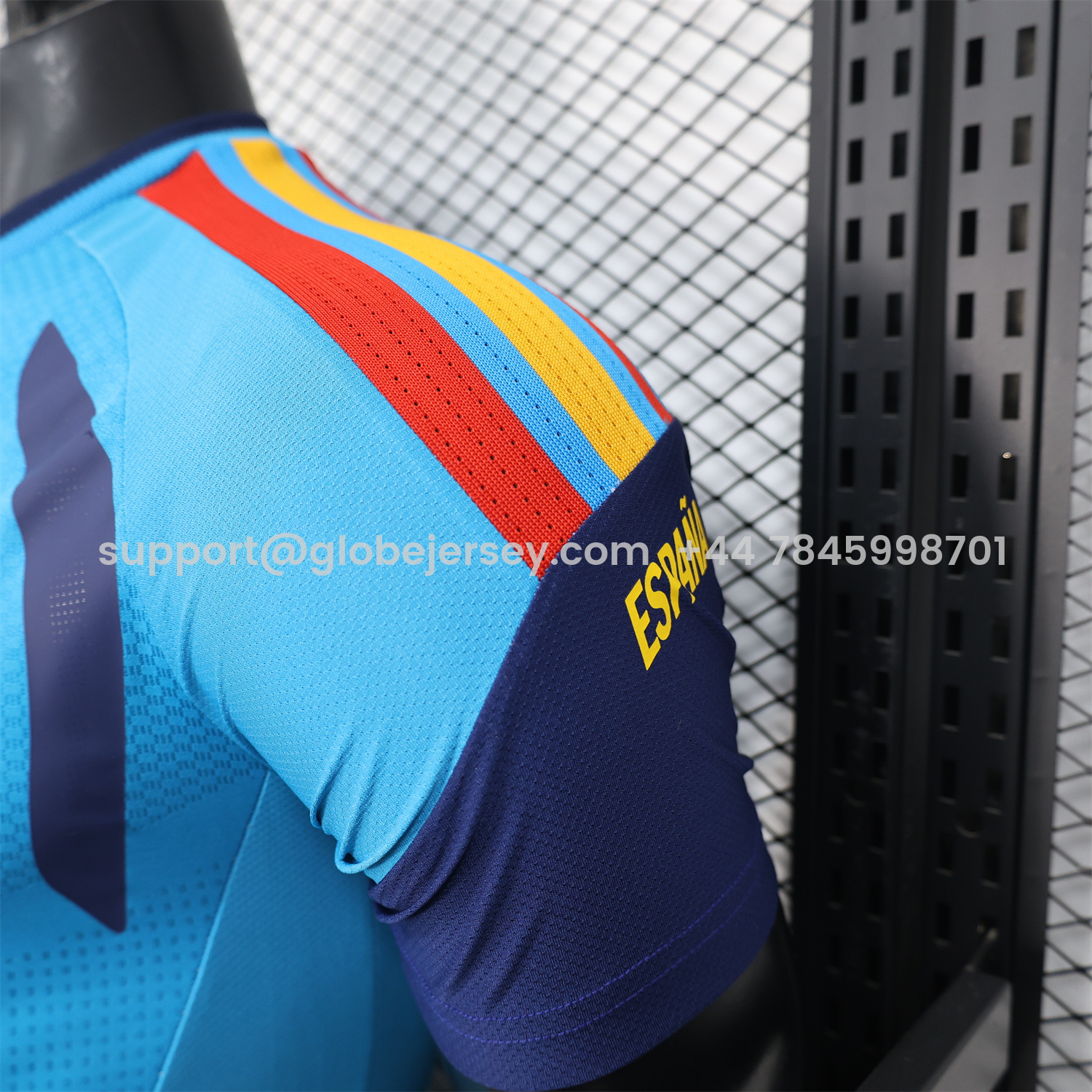 GlobeJersey-Spain 2026 Blue Pre-Match Training Jersey - Player Version