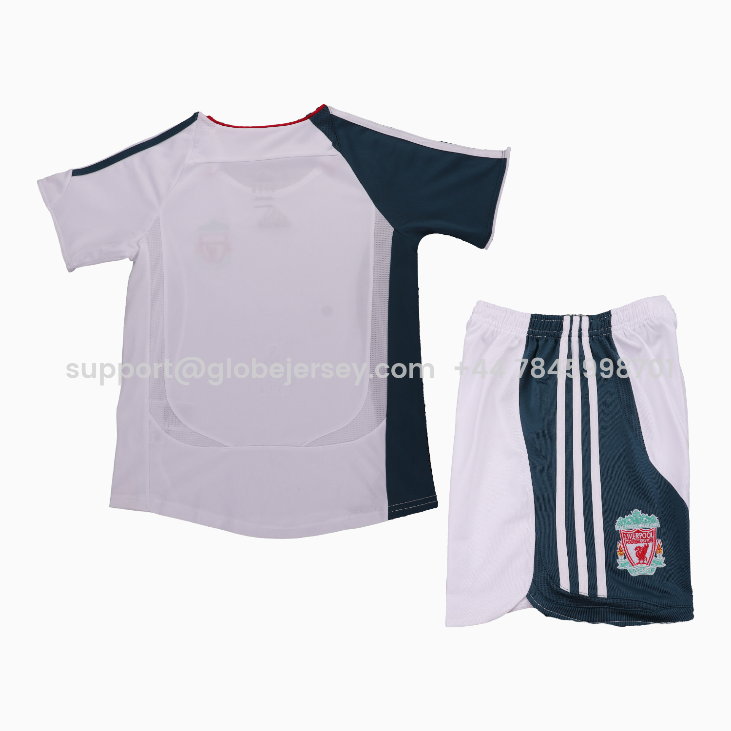 GlobeJersey-Retro Liver.pool 2006-08 Away Kids Kit