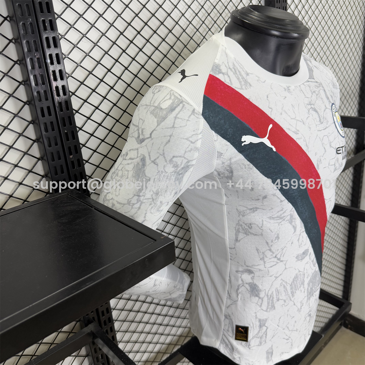 GlobeJersey-Manchester City 25-26 KidSuper White Long Sleeves Jersey - Player Version