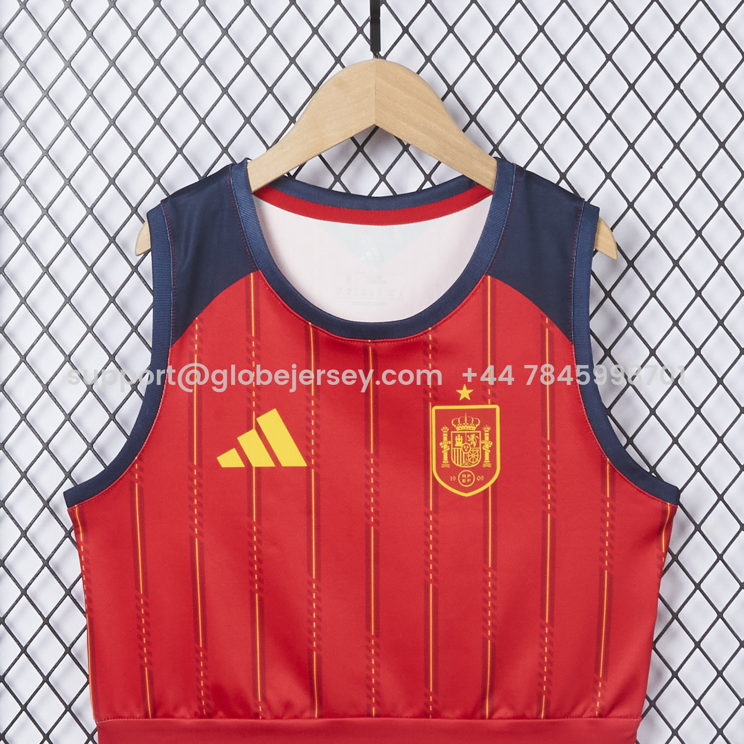 GlobeJersey-Women's Spain 2026 Home Yoga Vest