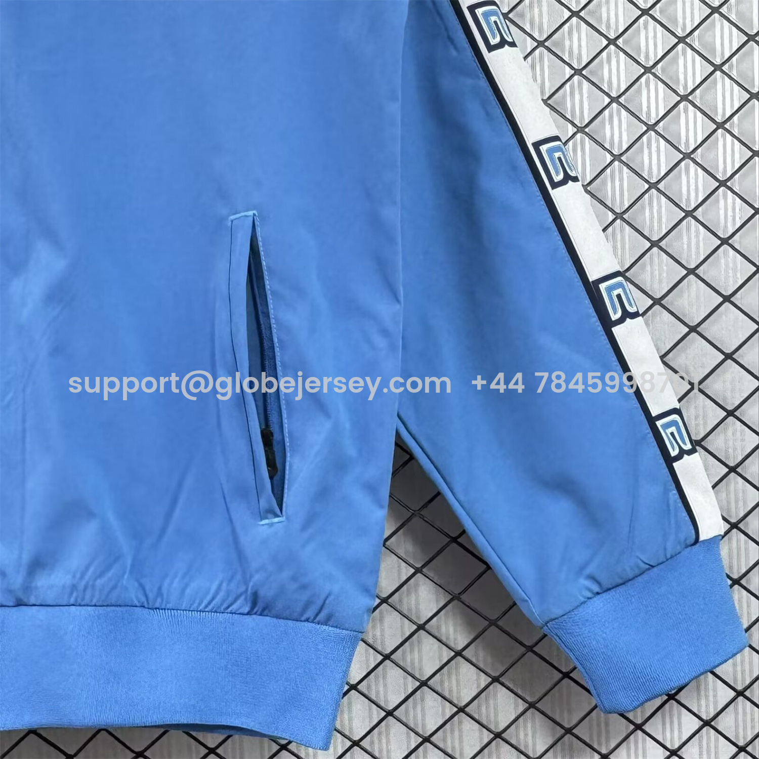 GlobeJersey-Retro Napoli 1987-88 Blue Windbreaker