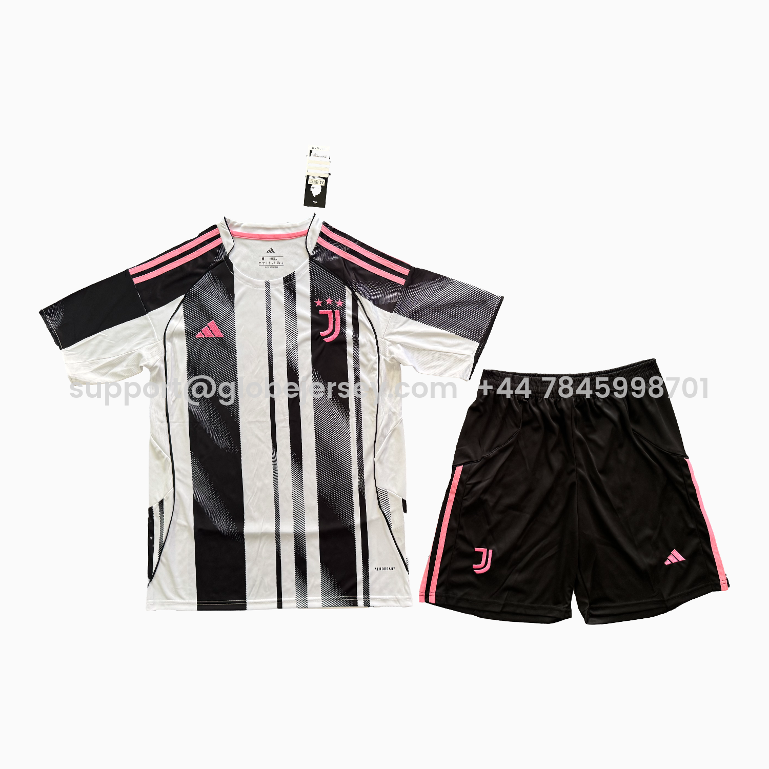 GlobeJersey-Juventus 25-26 Home Men's Adult Jersey Set - Fans Version