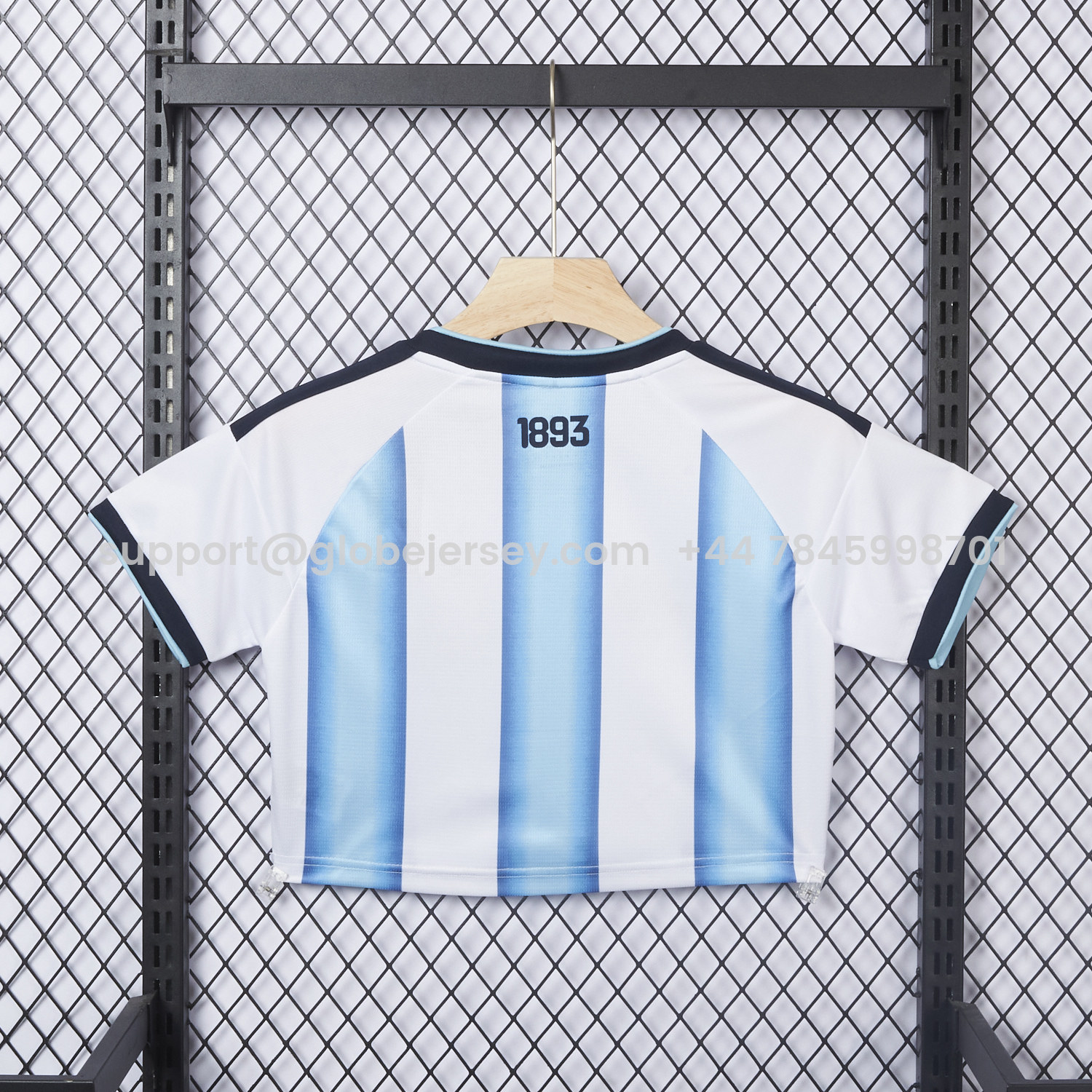 GlobeJersey-Women's Argentina 2026 Home Cropped Jersey