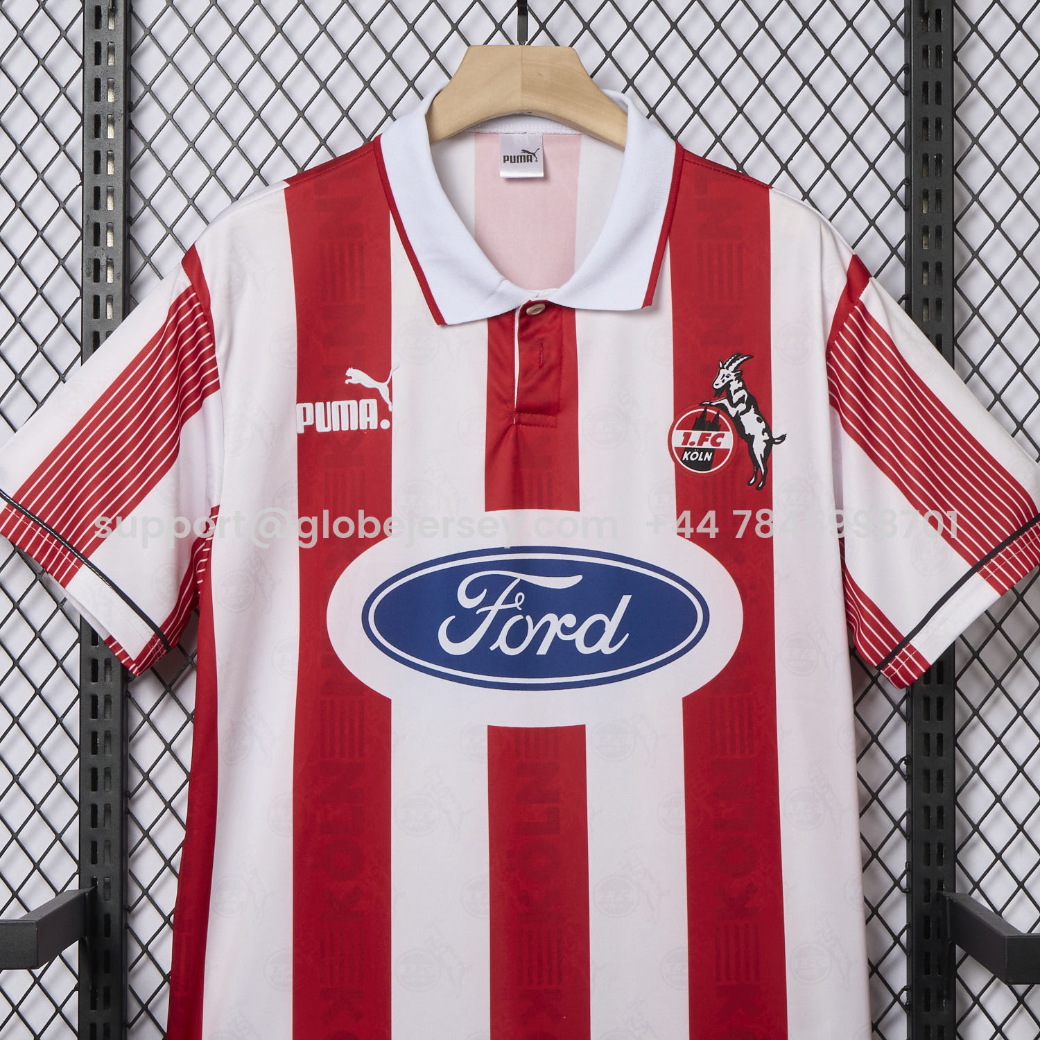 GlobeJersey-Retro 1. FC Köln 1995-96 Home Jersey