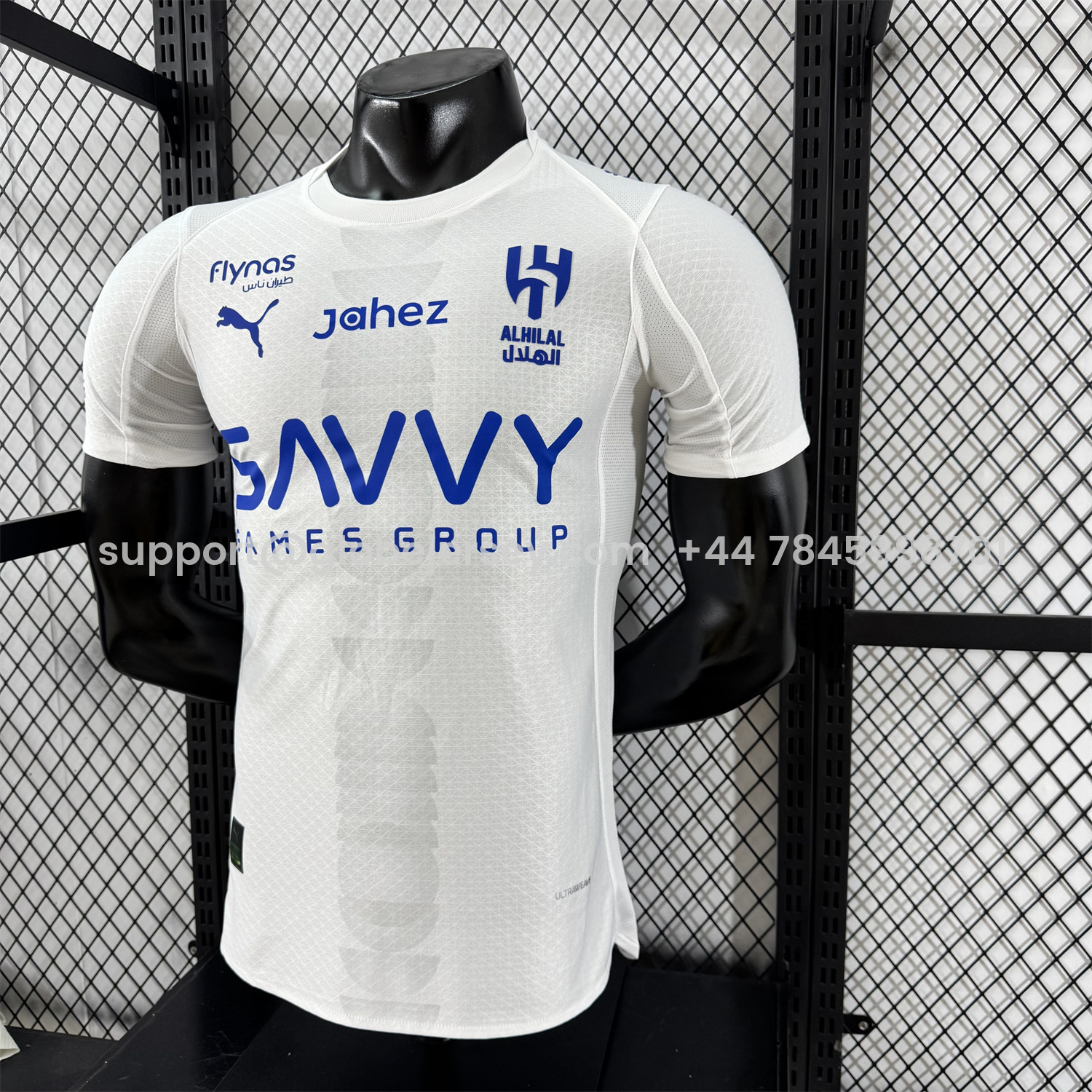 GlobeJersey-Al Hilal Riyadh Crescent 25-26 Away Jersey With Chest Sponsor - Player Version