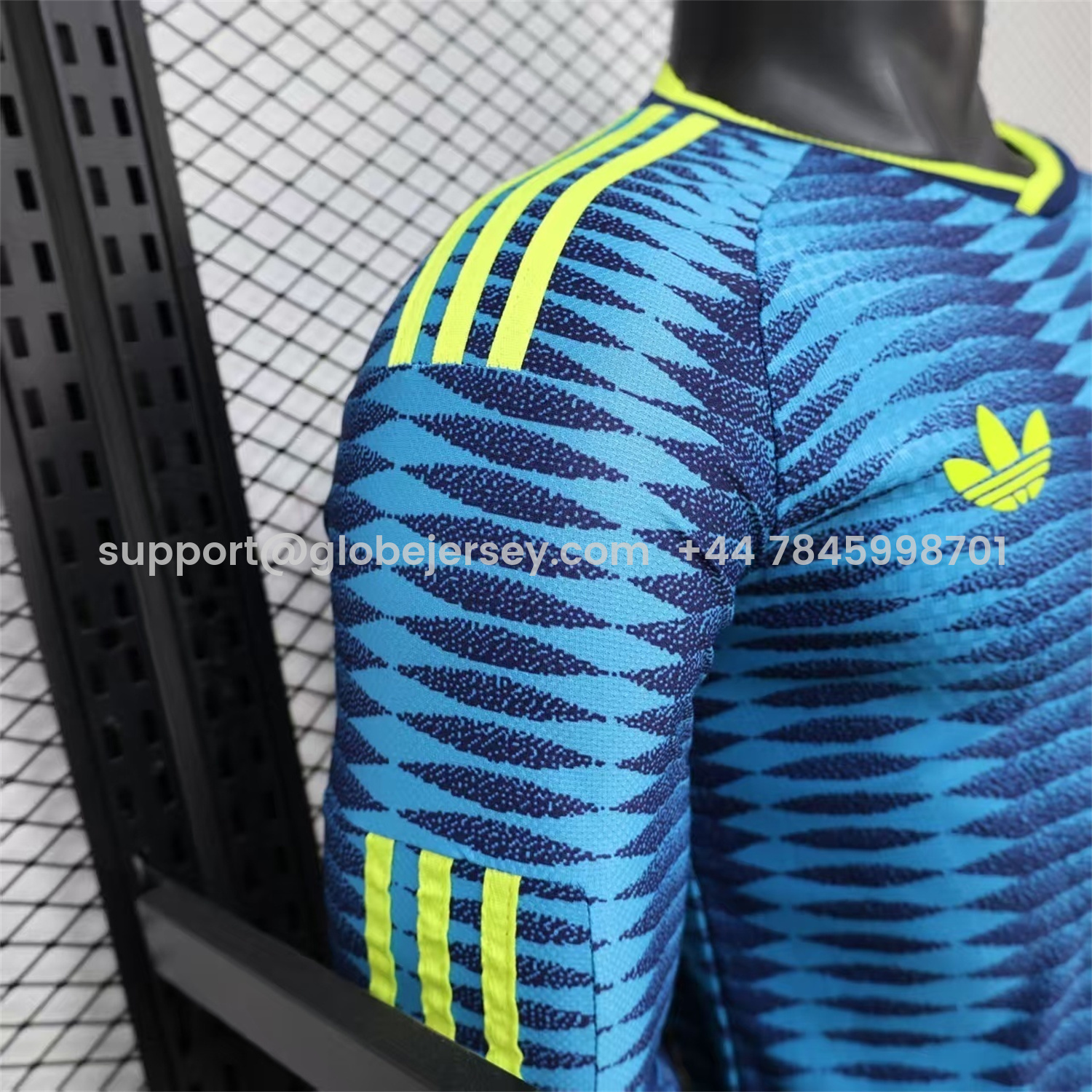 GlobeJersey-Colombia 2026 Away Blue Long Sleeves Jersey - Player Version