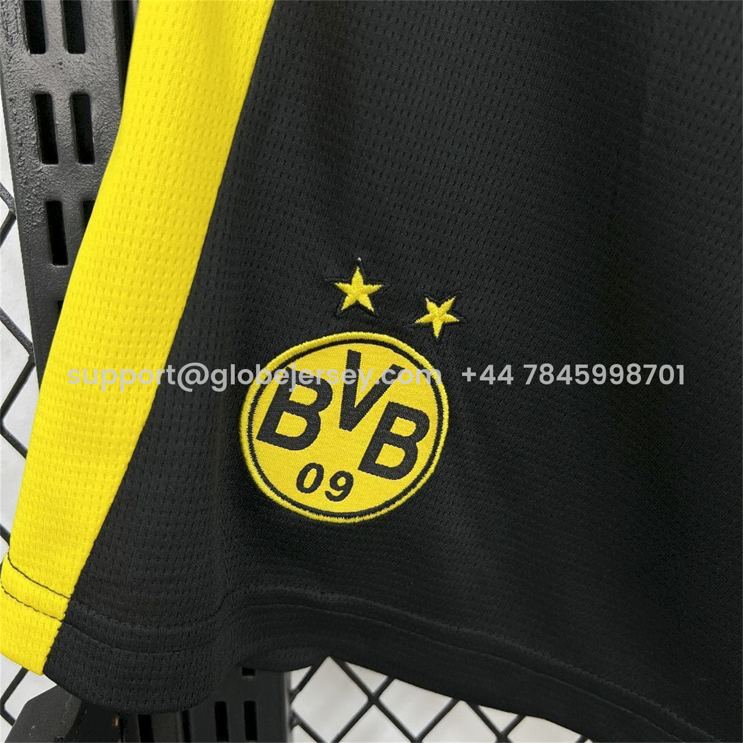 GlobeJersey-Dortmund 25-26 Home Black Shorts - Fans Version