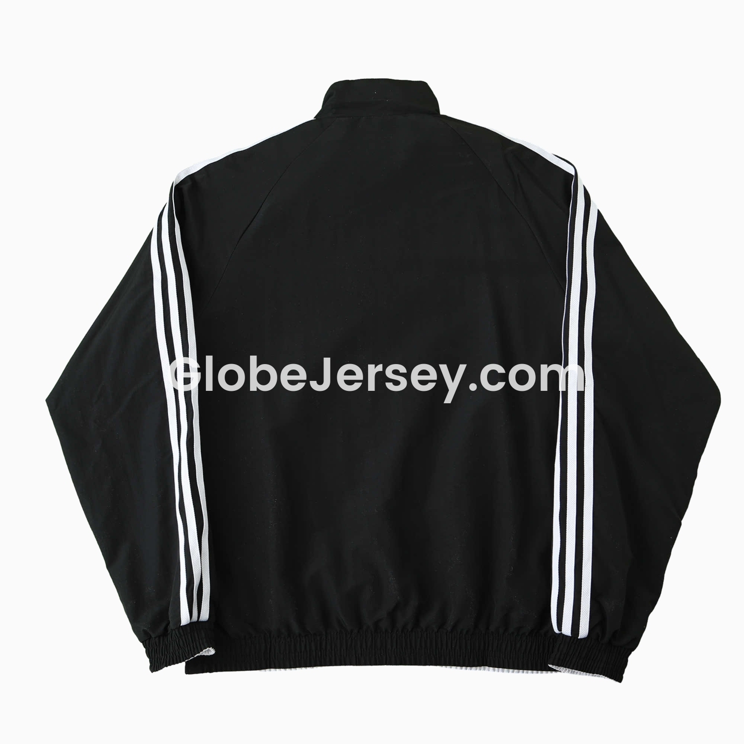 GlobeJersey-Retro Germany 1990 Double Sided Reversible Windbreaker - White & Black
