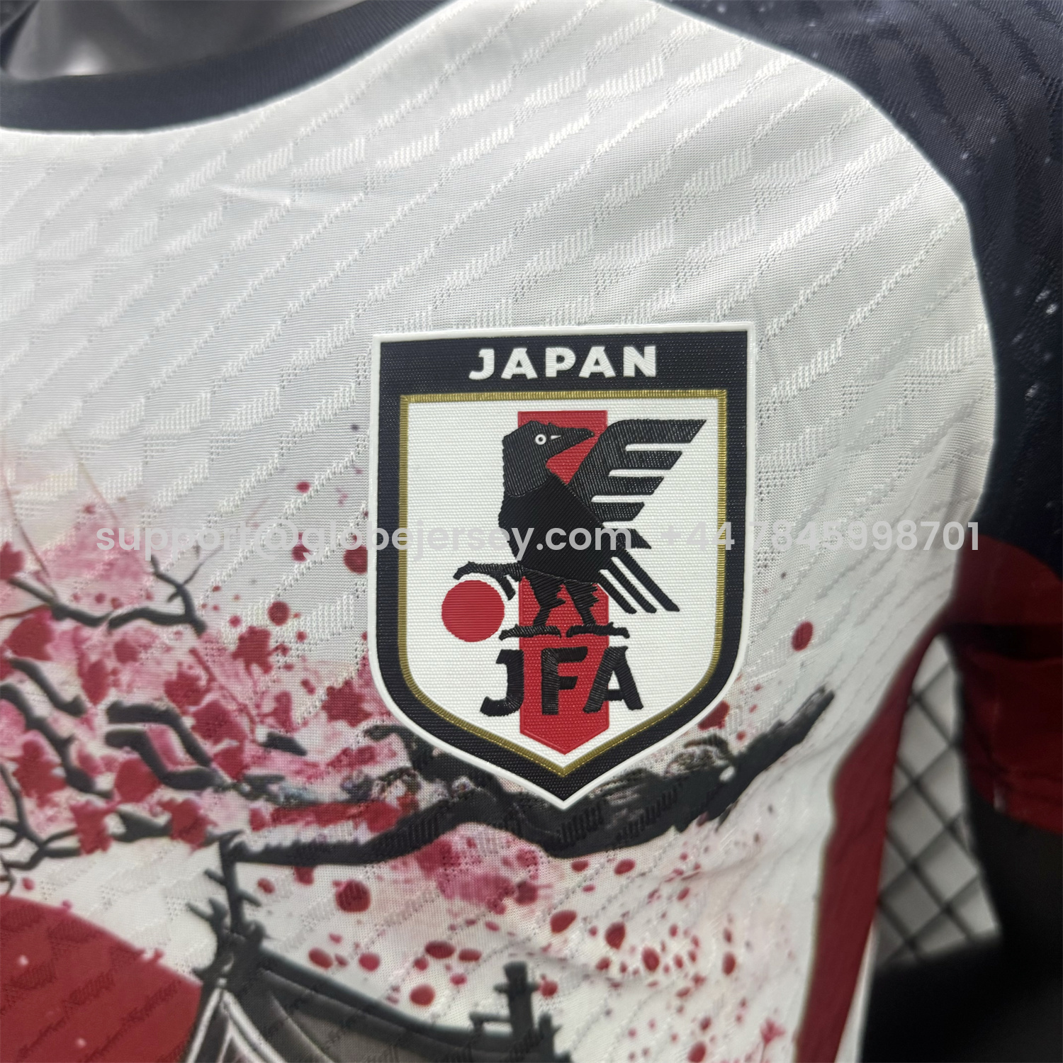 GlobeJersey-Japan 25-26 Sunset Over Mount Fuji Flowers Floating Over Churei Pagoda Special Jersey - Player Version