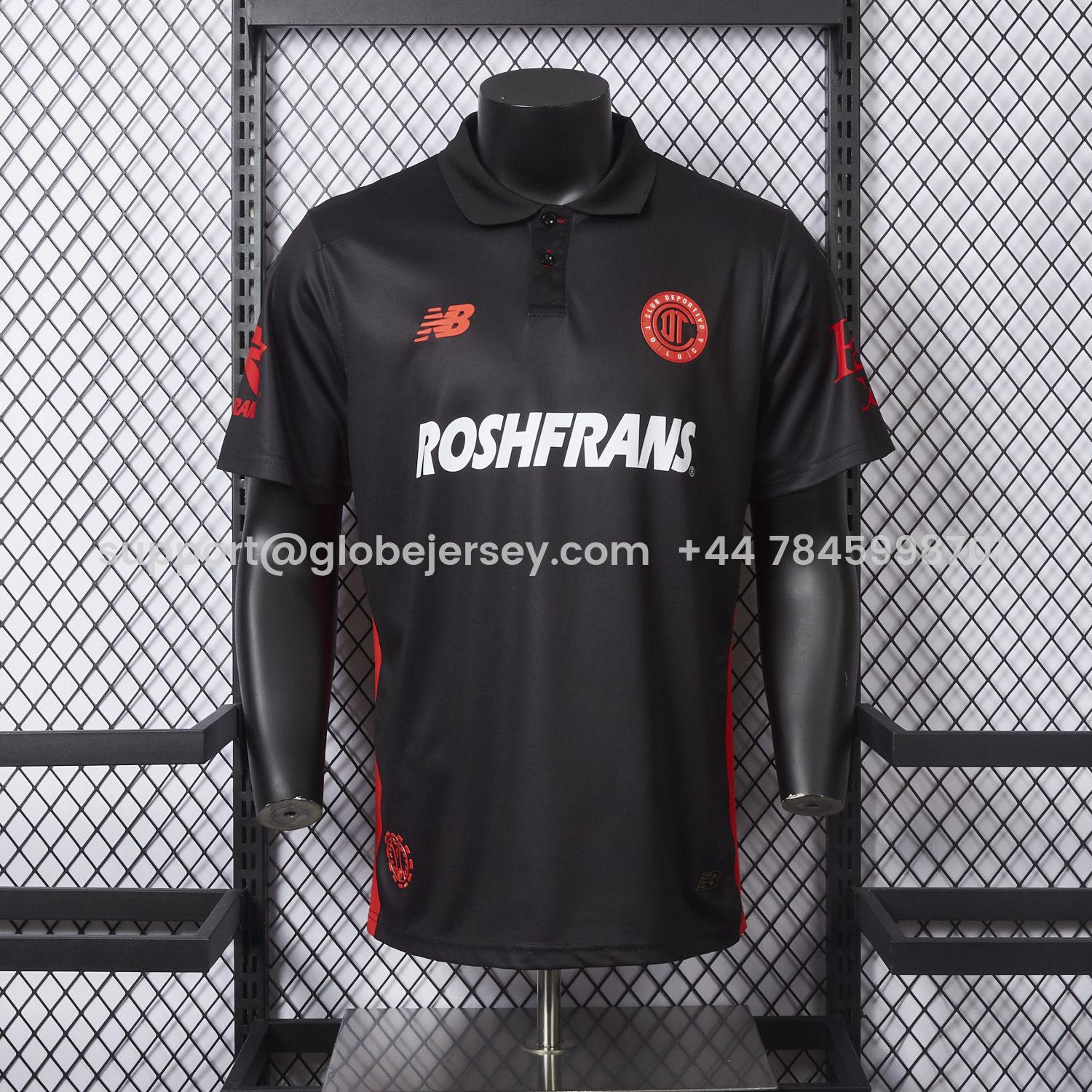 GlobeJersey-Toluca 25-26 Third Black Jersey - Player Version