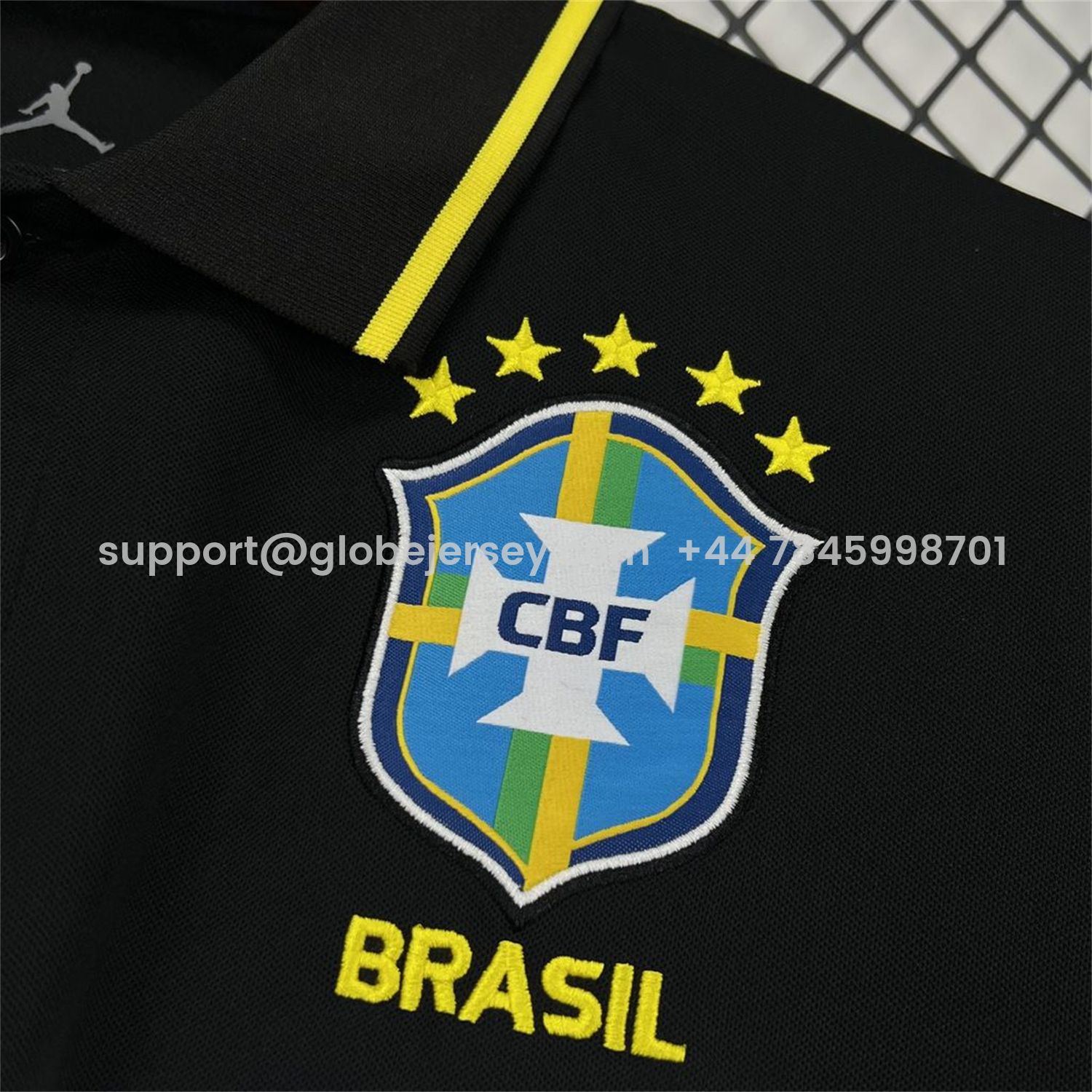 GlobeJersey-Brazil 2026 Black Special Edition Polo Jersey - Fans Version