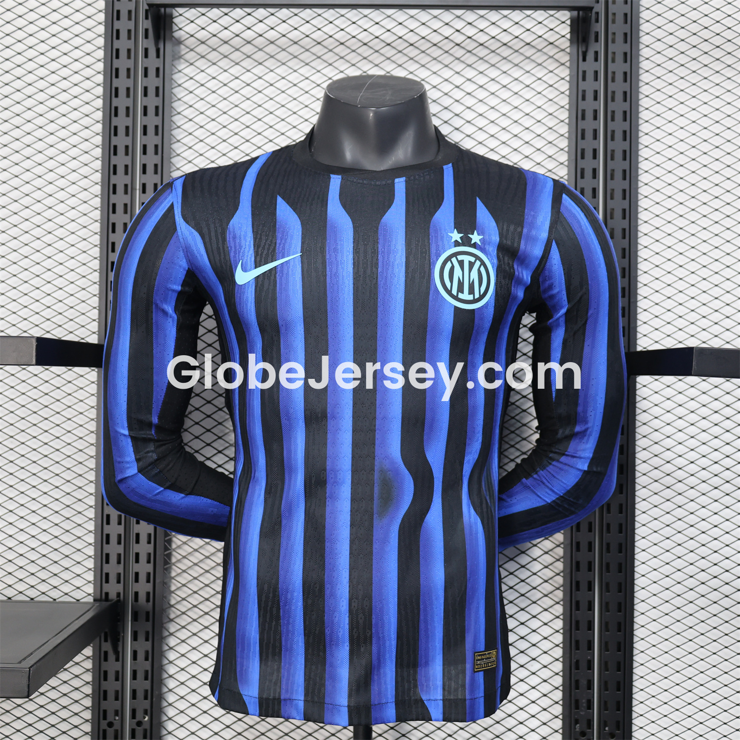 GlobeJersey-Inter Milan 25-26 Home Long Sleeve Jersey - Player Version