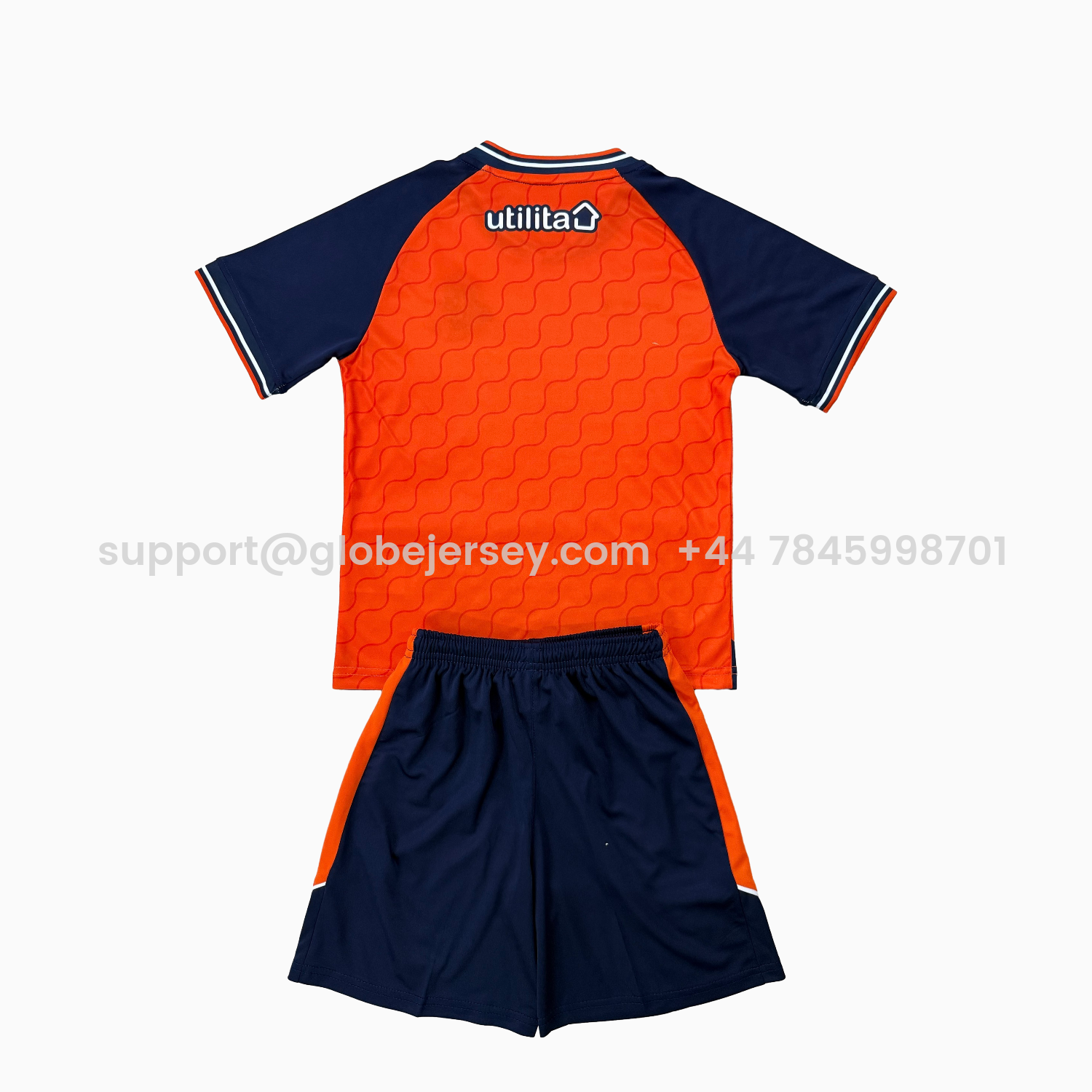 GlobeJersey-Luton Town 25-26 Home Men's Adult Jersey Set - Fans Version