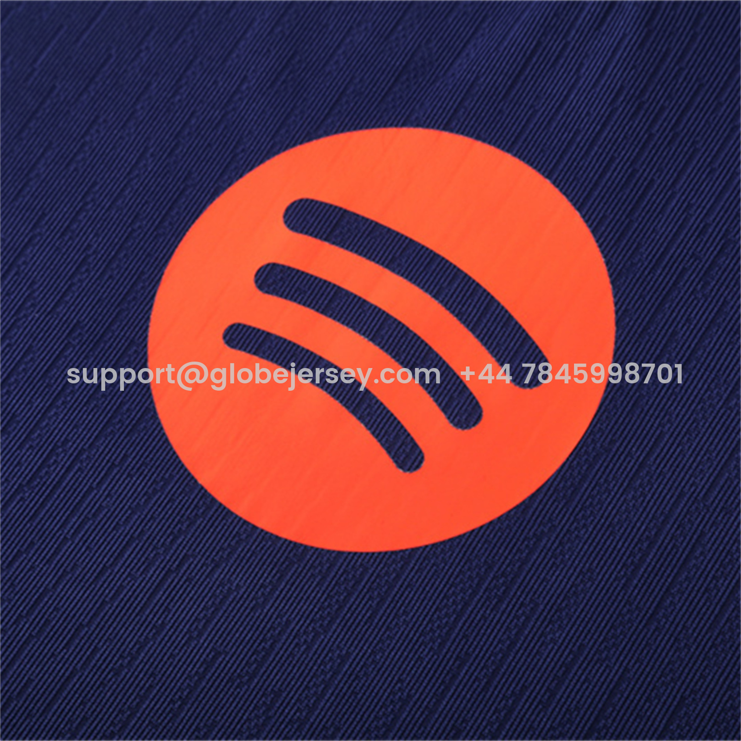 GlobeJersey-Barcelona 25-26 Kids Long Sleeve Training Set - Royal Blue Top Orange Sponsor & Royal Blue Pants