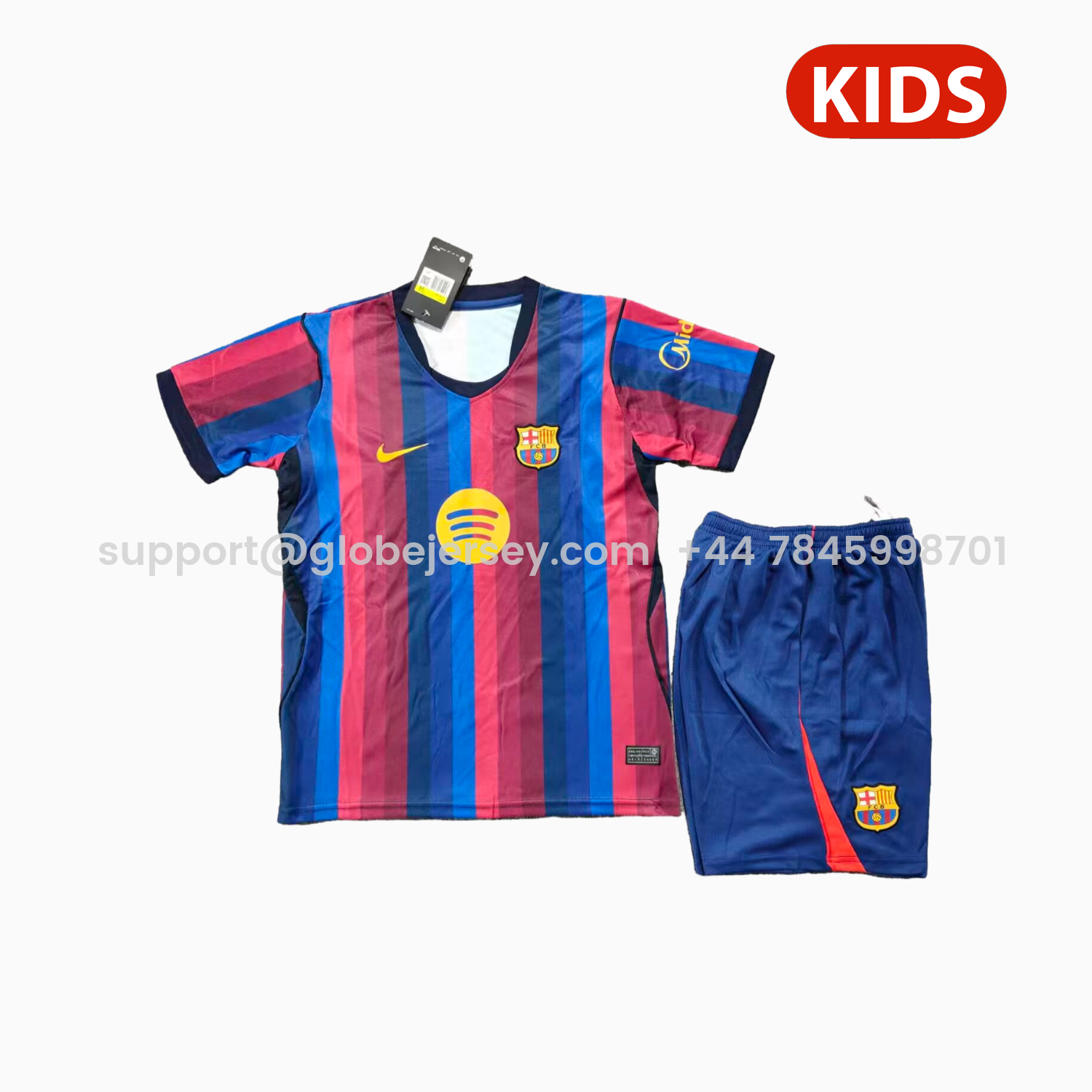 GlobeJersey-Barcelona 26-27 Home Kids Kit