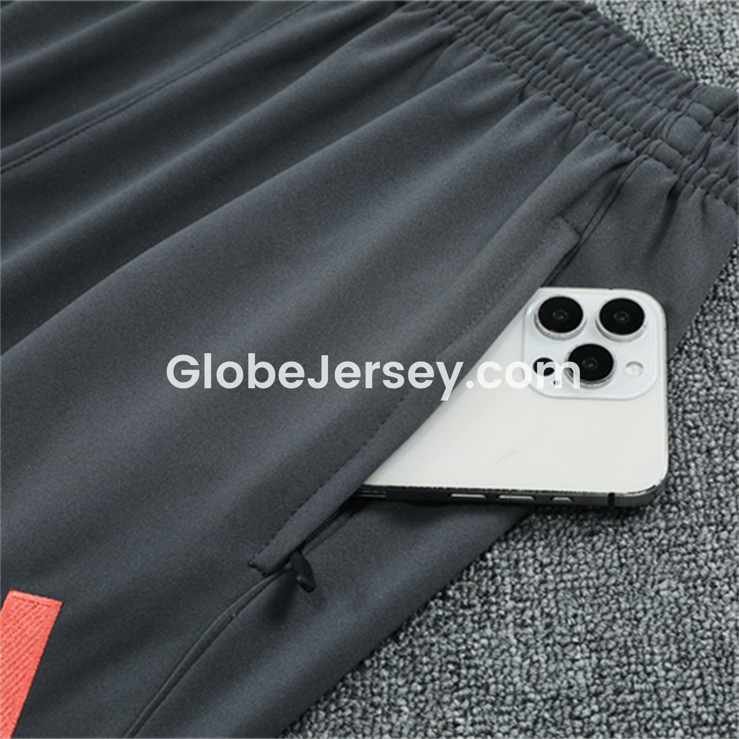 GlobeJersey-Bayern Munich 25-26 Kid Long Sleeves Training Set - Orange Top & Gray Pants