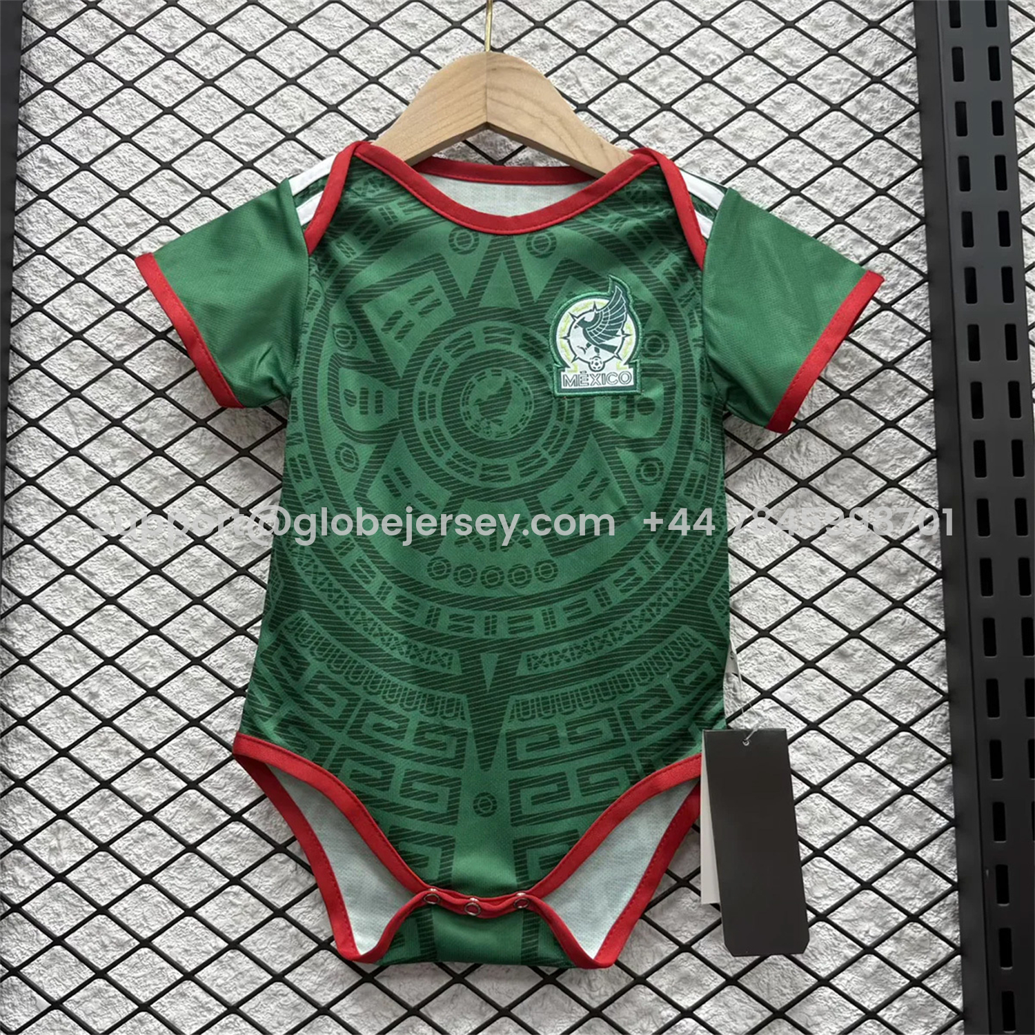 GlobeJersey-Mexico 2026 Home Baby Crawling Suit