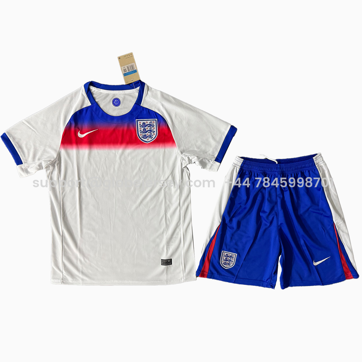 GlobeJersey-England 2026 Home Men's Adult Jersey Set - Fans Version