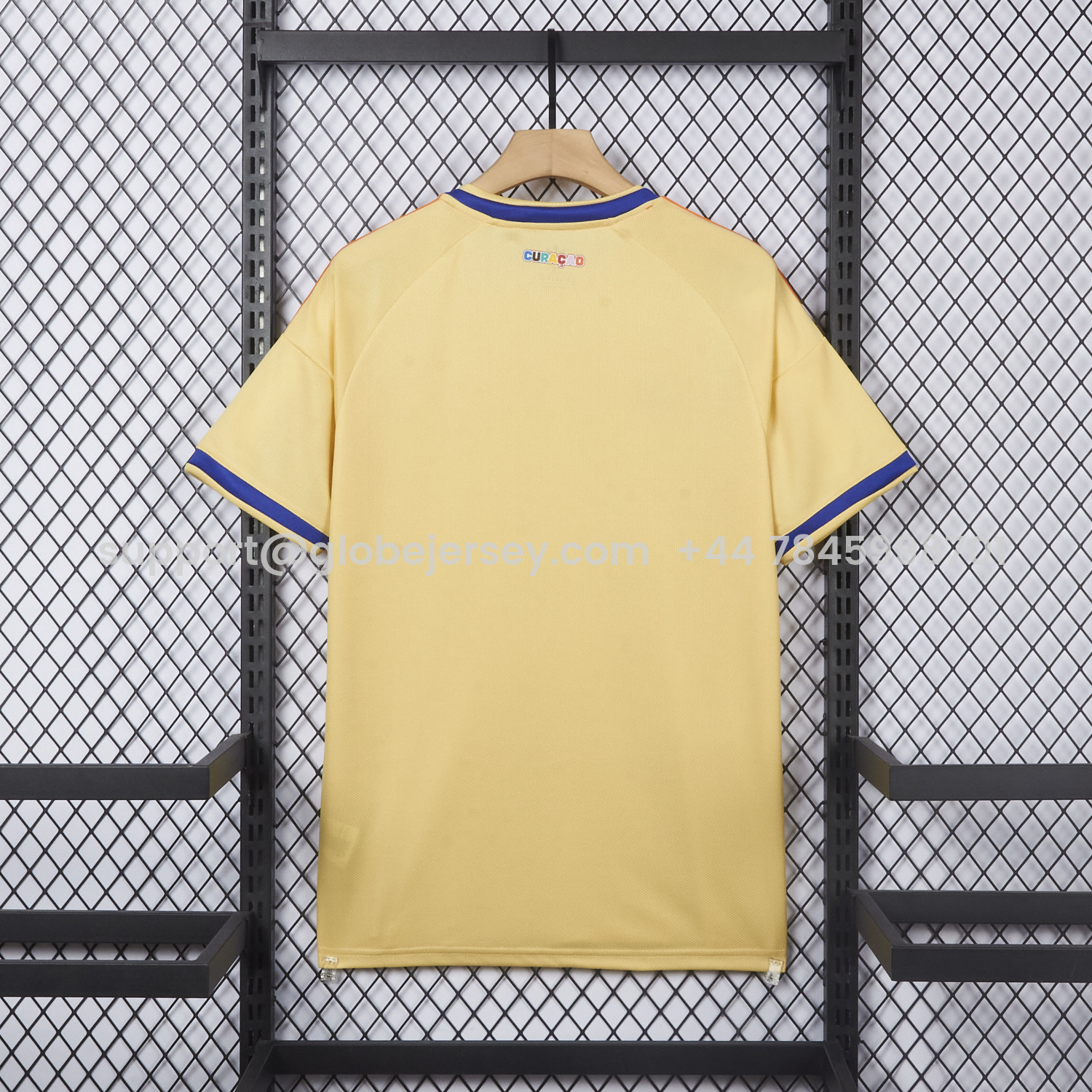 GlobeJersey-Curaçao 2026 Away Yellow Jersey - Fans Version