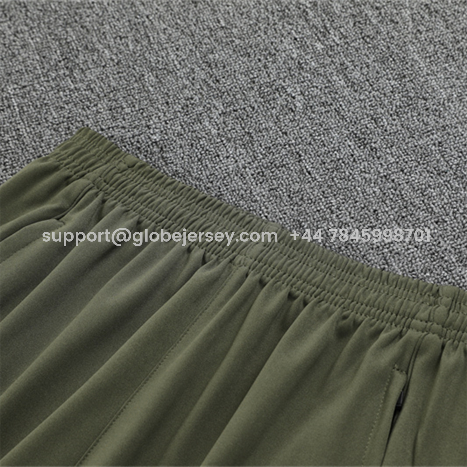 GlobeJersey-Real Madrid 25-26 Long Sleeve Training Set - Army Green Top & Pants