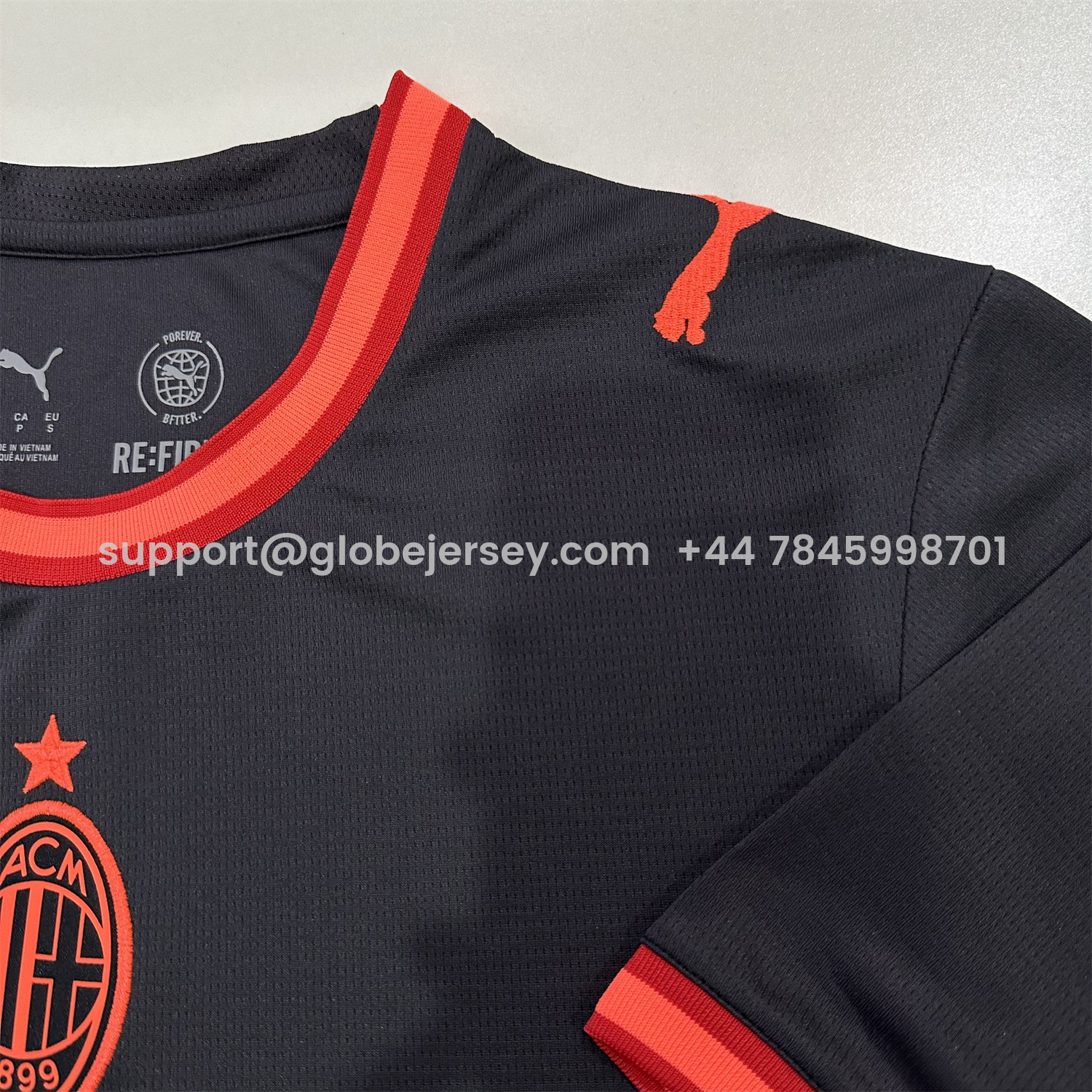 GlobeJersey-AC Milan 26-27 Third Black Jersey - Fans Version