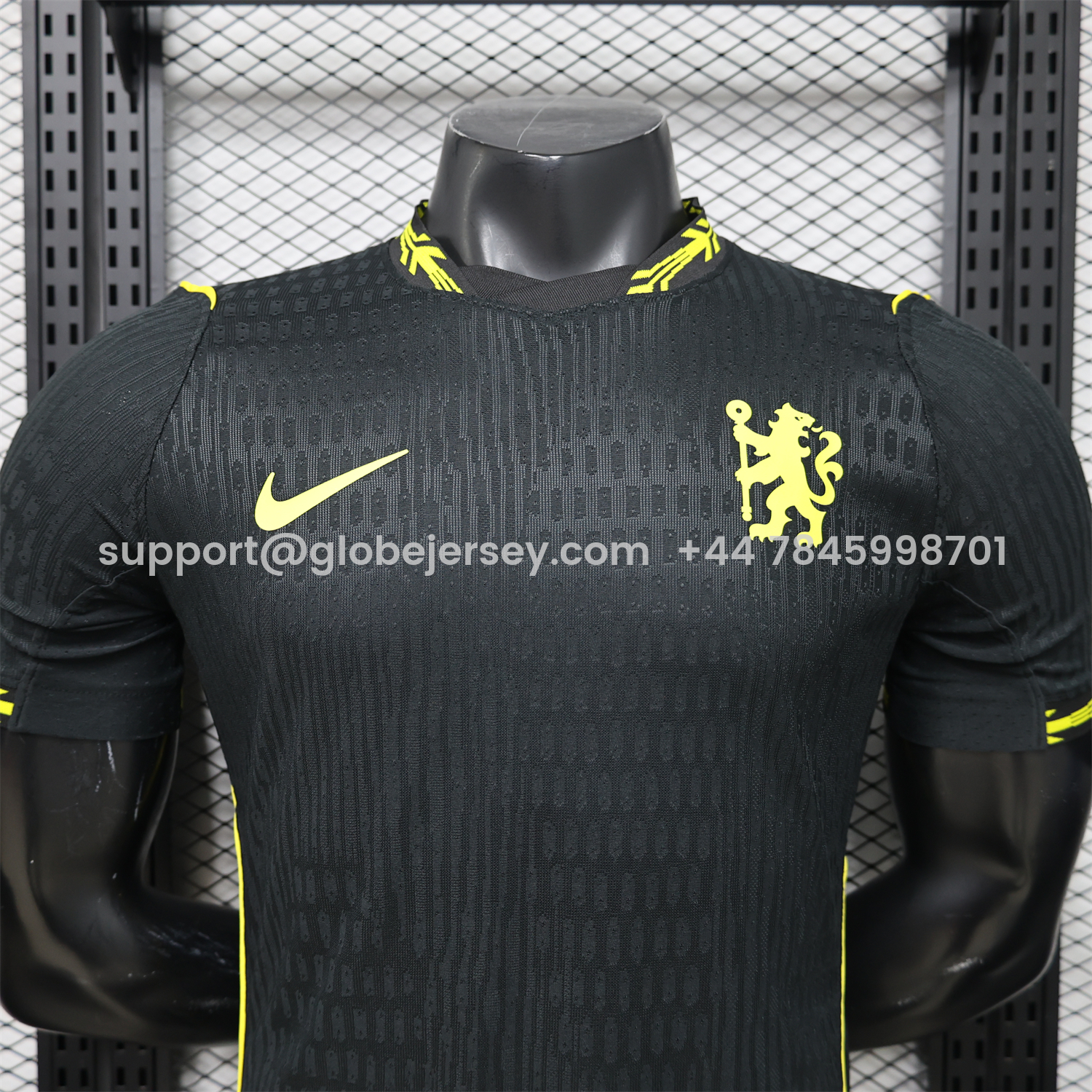 GlobeJersey-C.H.E.L.S.E.A 25-26 Black With Gold Special Jersey - Player Version